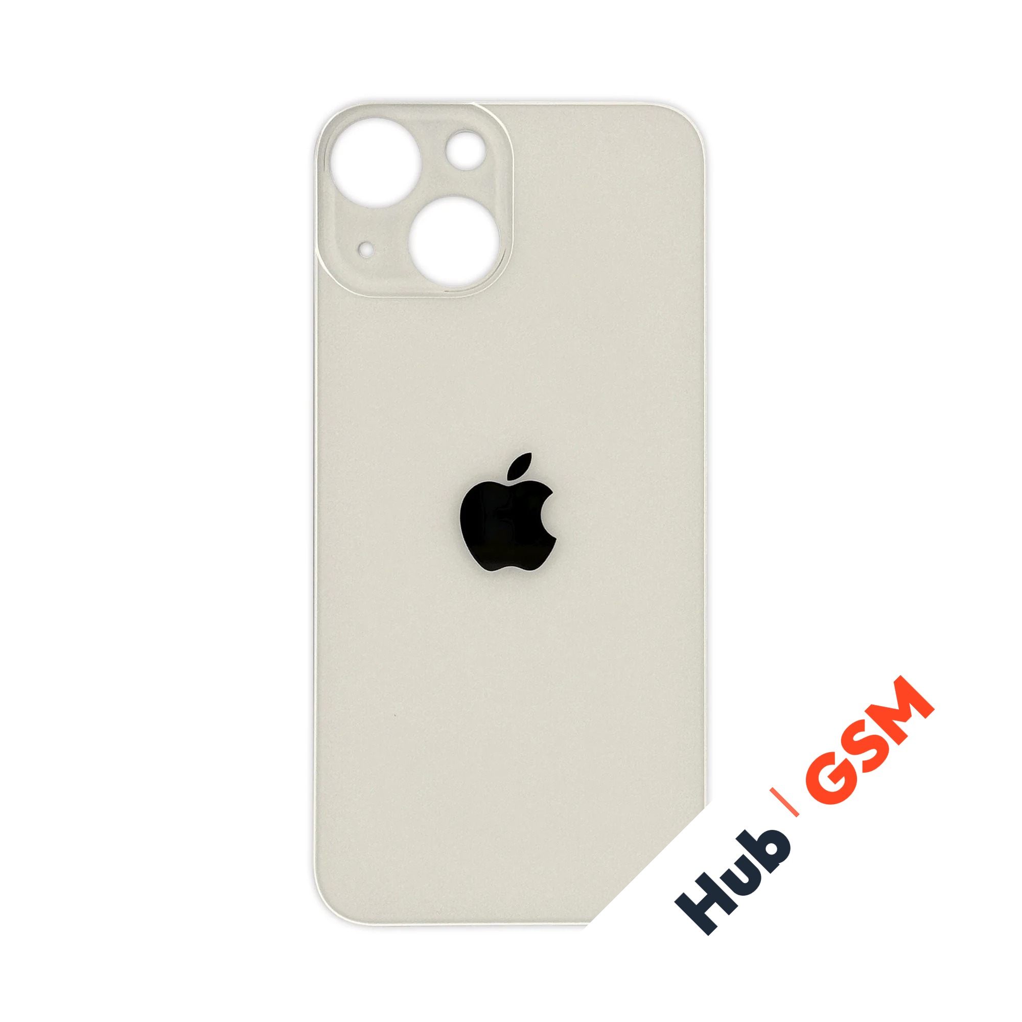 Задняя крышка (стекло) Широкий вырез iPhone 13 Mini (White)