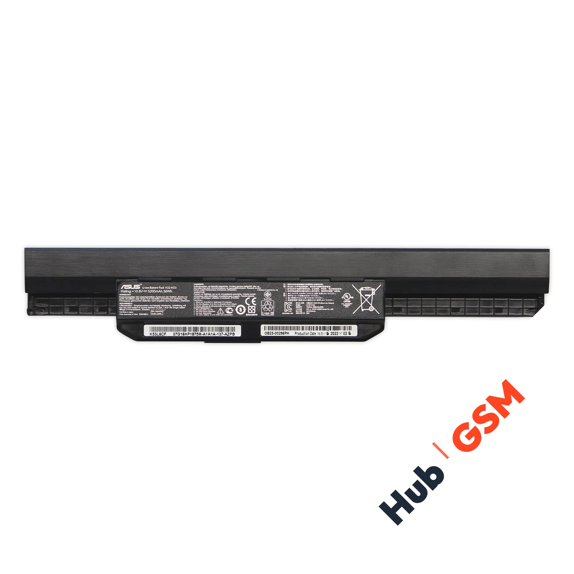 Аккумулятор Asus A43 / A53 / A54 / A83 / A84 / K43 / K53 / K54 / K84 / X43 / X44 / X53 / X54 / 5200m