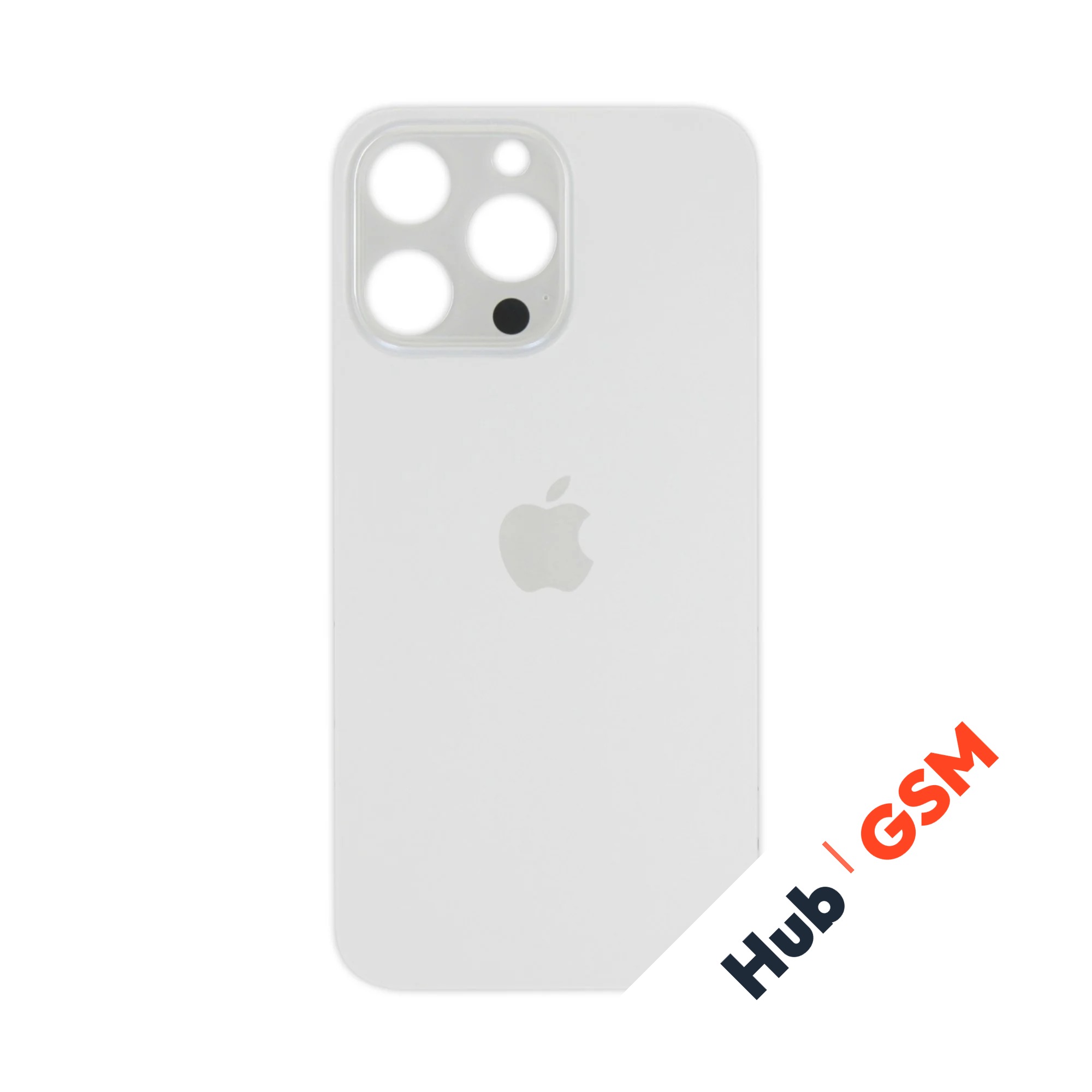 Задняя крышка (стекло) Узкий вырез iPhone 13 Pro (Silver)