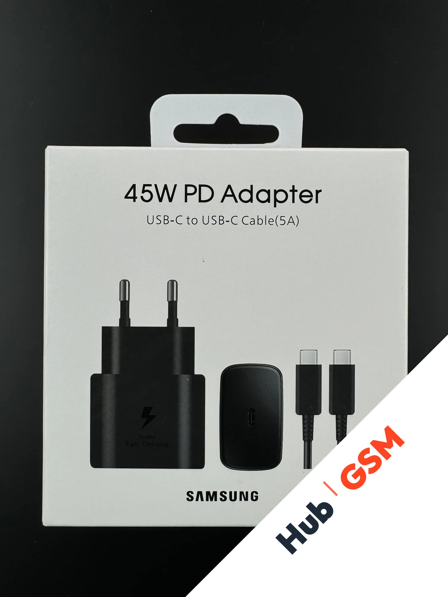 Зарядное устройство + кабель Samsung Travel 45W Black Service Pack 100% OR