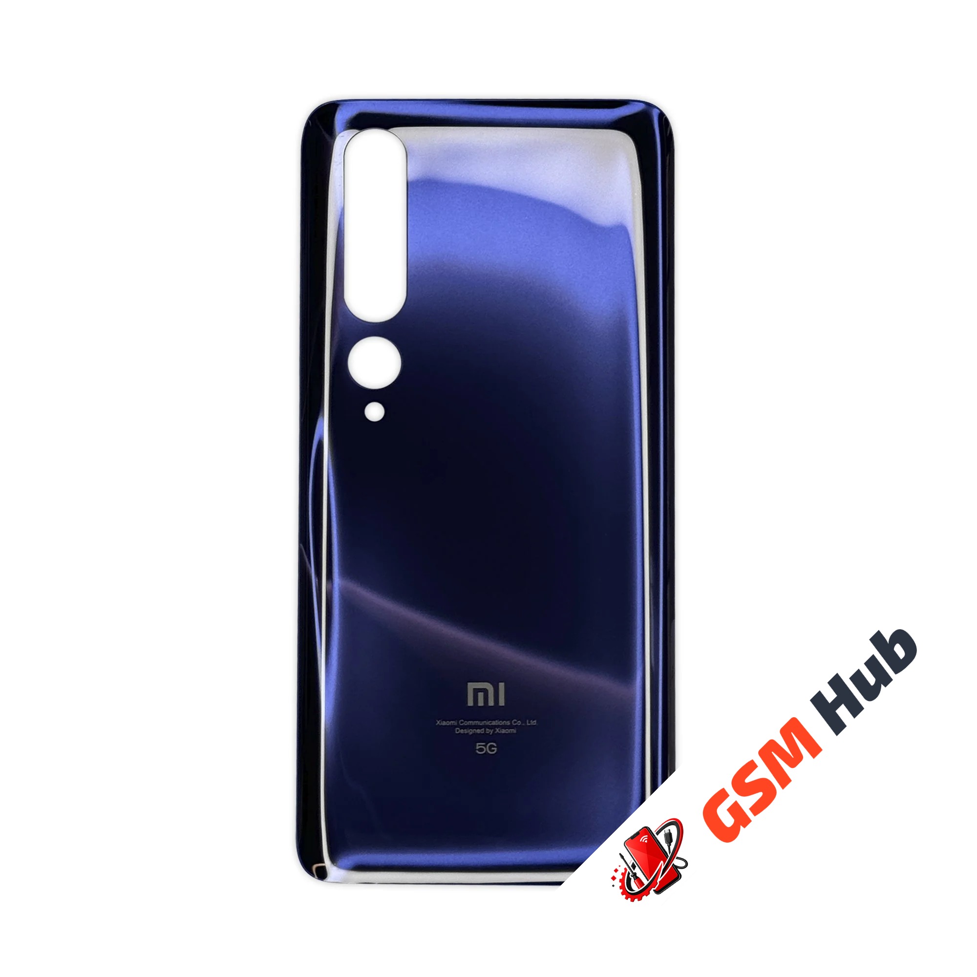 Задняя крышка Xiaomi Mi 10 5G (M2001J2G) / Mi 10 Pro (M2001J1G) (Черный) Premium