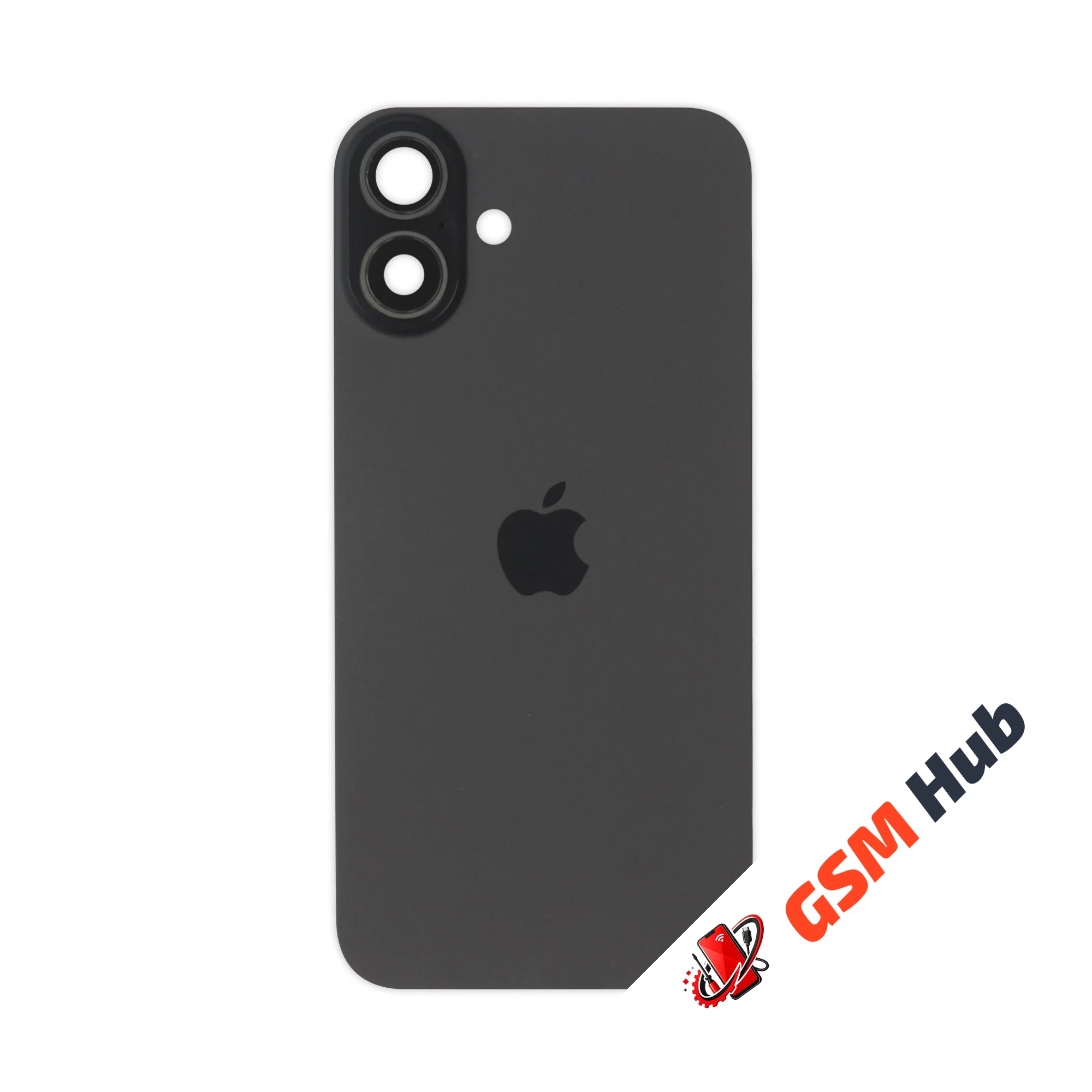 Задняя крышка (стекло) в сборе с рамкой iPhone 16 Plus Оригинал (Black)