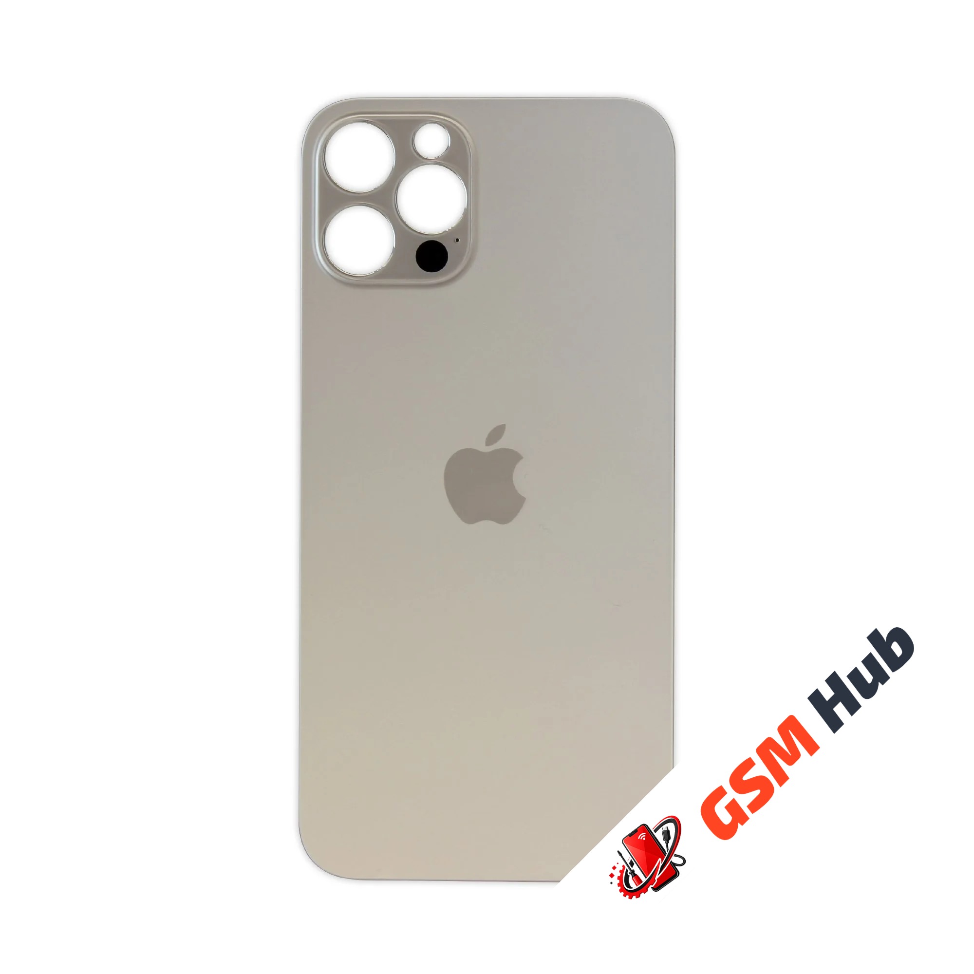 Задняя крышка (стекло) Широкий вырез iPhone 12 Pro (Gold)