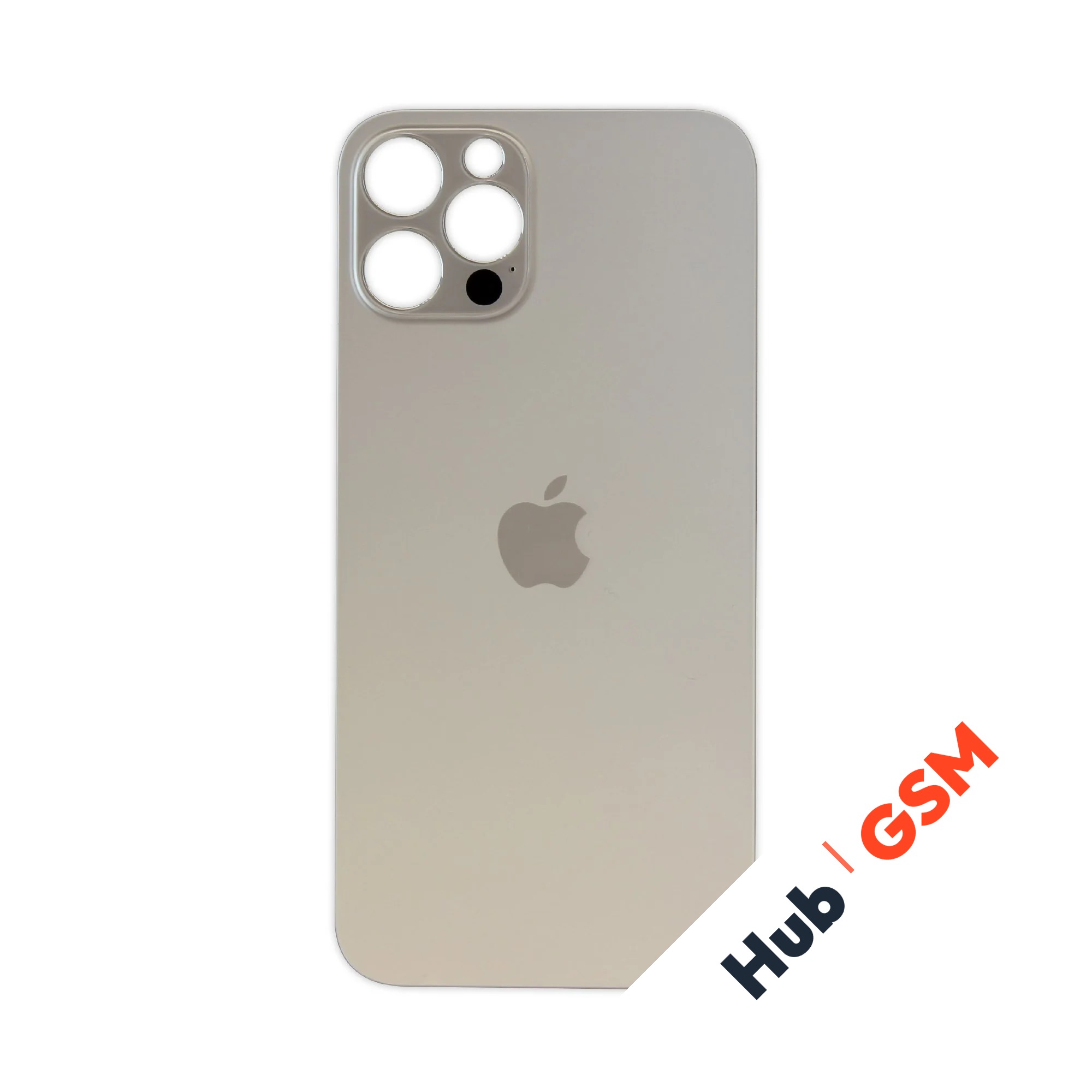 Задняя крышка (стекло) Широкий вырез iPhone 12 Pro (Gold)