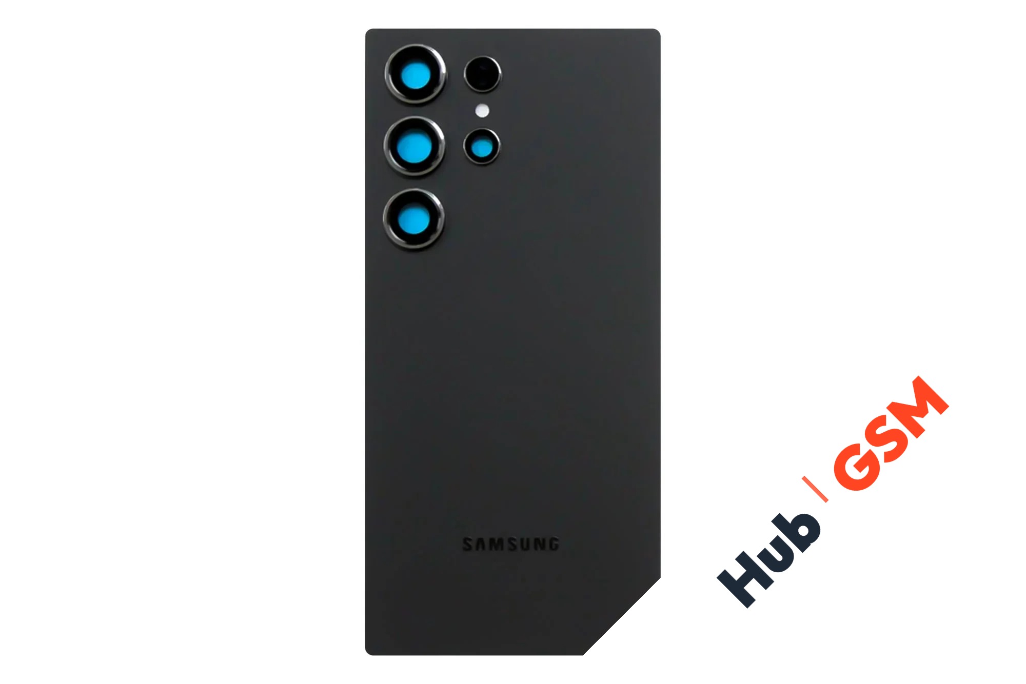 Задняя крышка Samsung Galaxy S24 Ultra (S928B) (Черный) (Со стеклом камеры) Premium