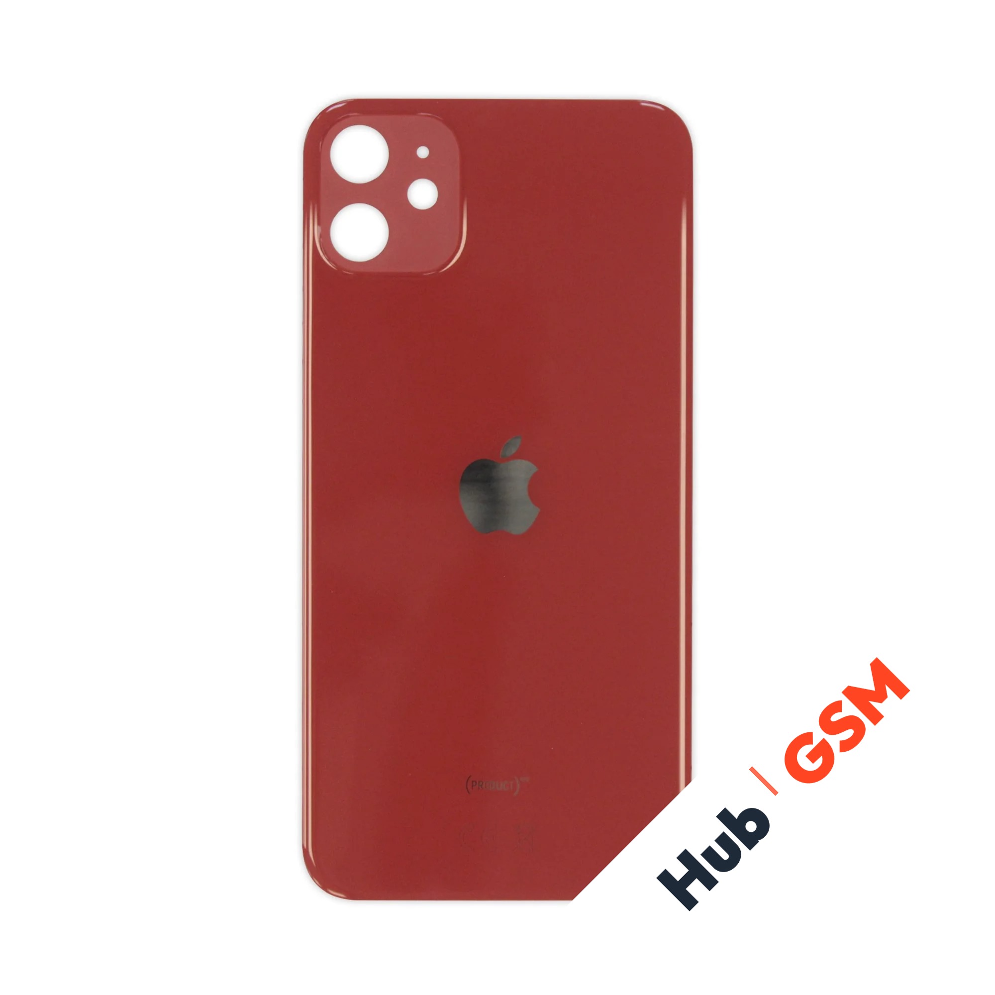 Задняя крышка (стекло) узкий вырез iPhone 11 Оригинал (Red)