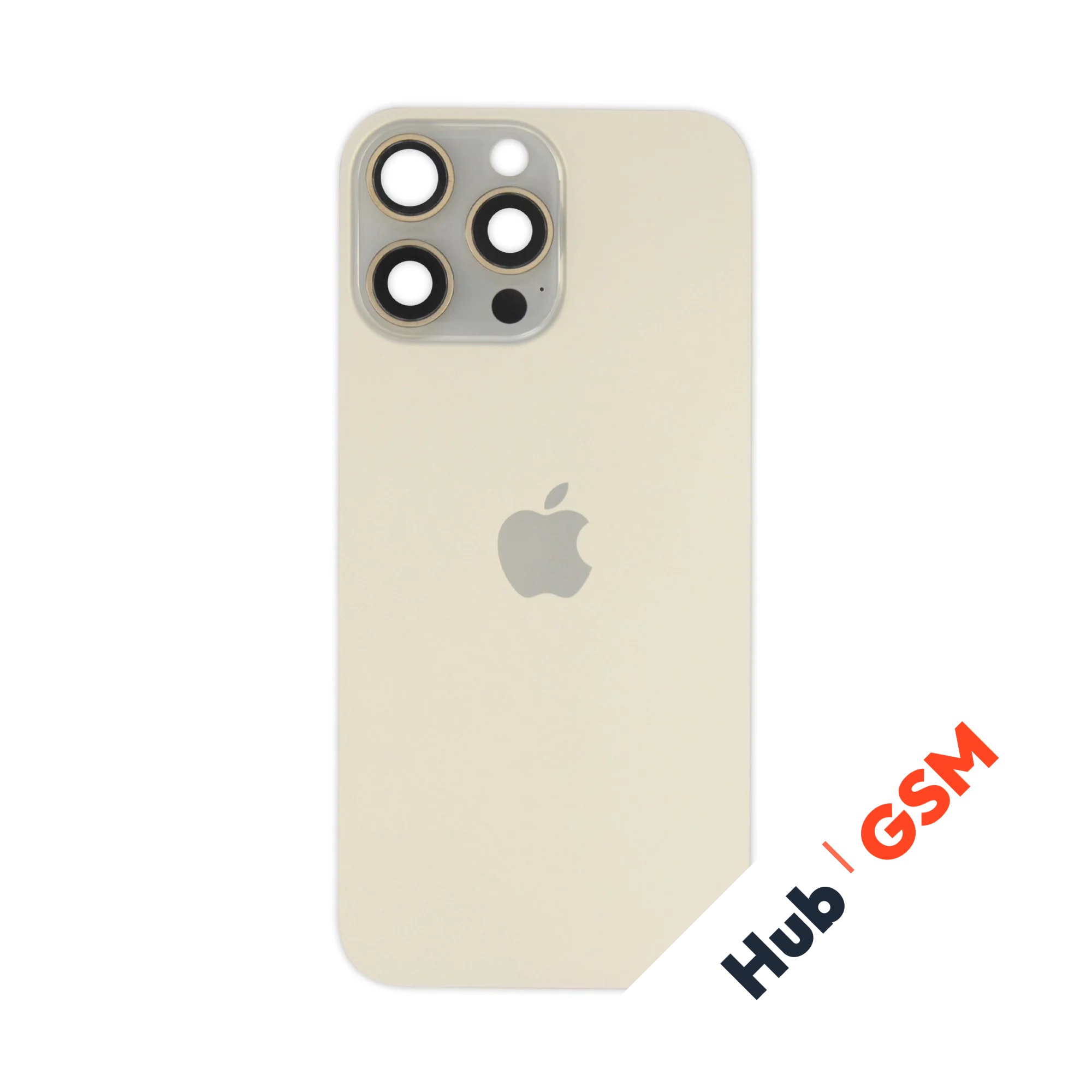 Задняя крышка (стекло) в сборе с рамкой iPhone 16 Pro Max Оригинал (Desert Titanium)