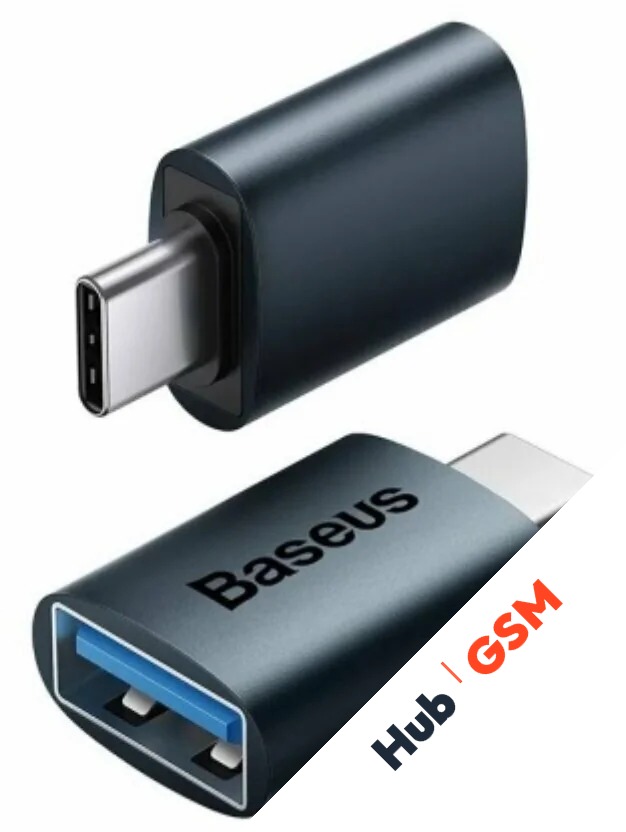 Адаптер-переходник Baseus Ingenuity Series Mini OTG (USB C - USB A 3.1) (Черный)