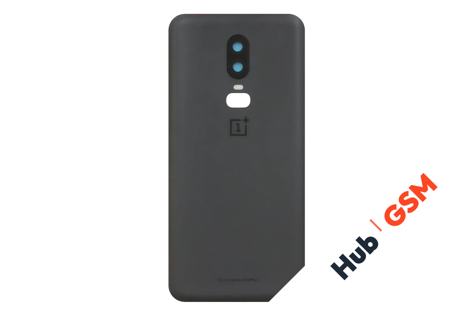 Задняя крышка OnePlus 6 (Черный Глянцевый) (Со стеклом камеры) Premium