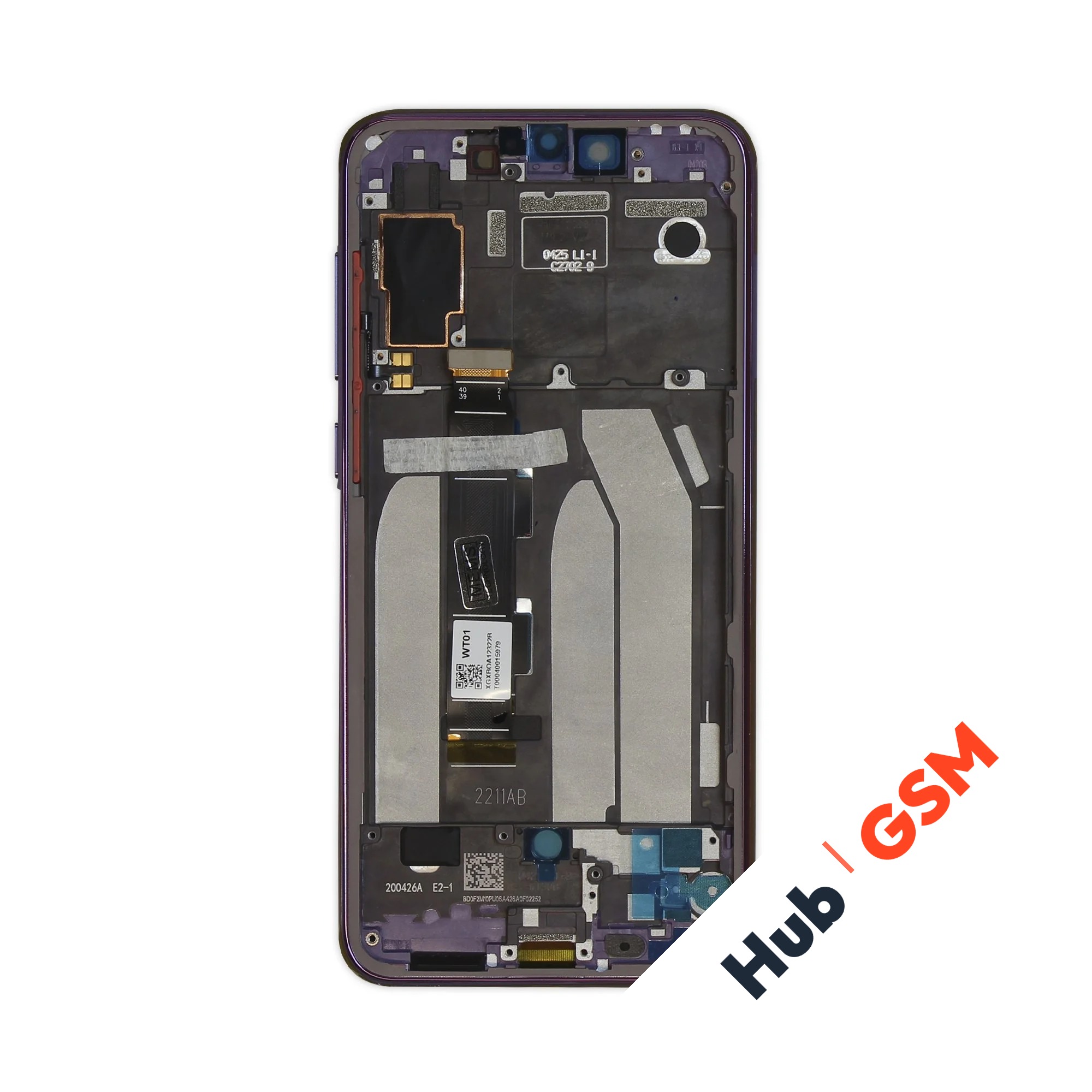 Дисплей Xiaomi Mi 9 SE (M1903F2G) (Оригинал) (В рамке) (Фиолетовый) Hub GSM