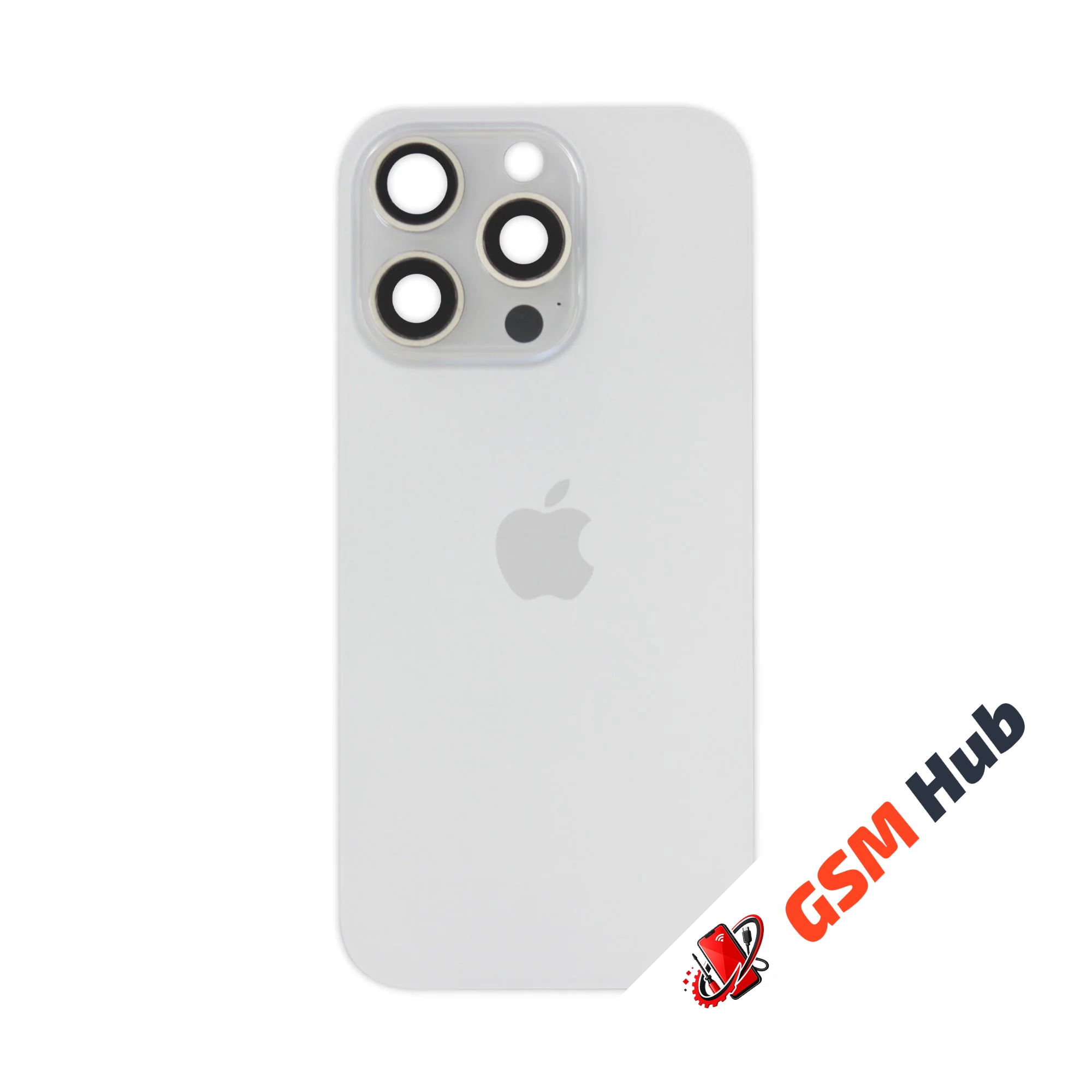Задняя крышка (стекло) в сборе с рамкой iPhone 16 Pro Оригинал (White Titanium)
