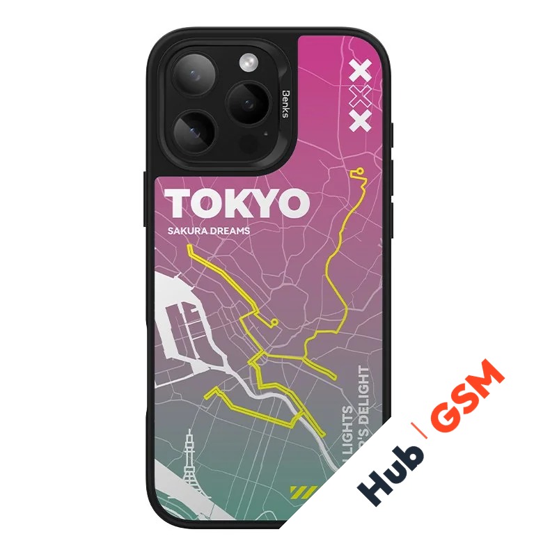 Чехол Benks Dynamic City iPhone 16 (Tokyo)