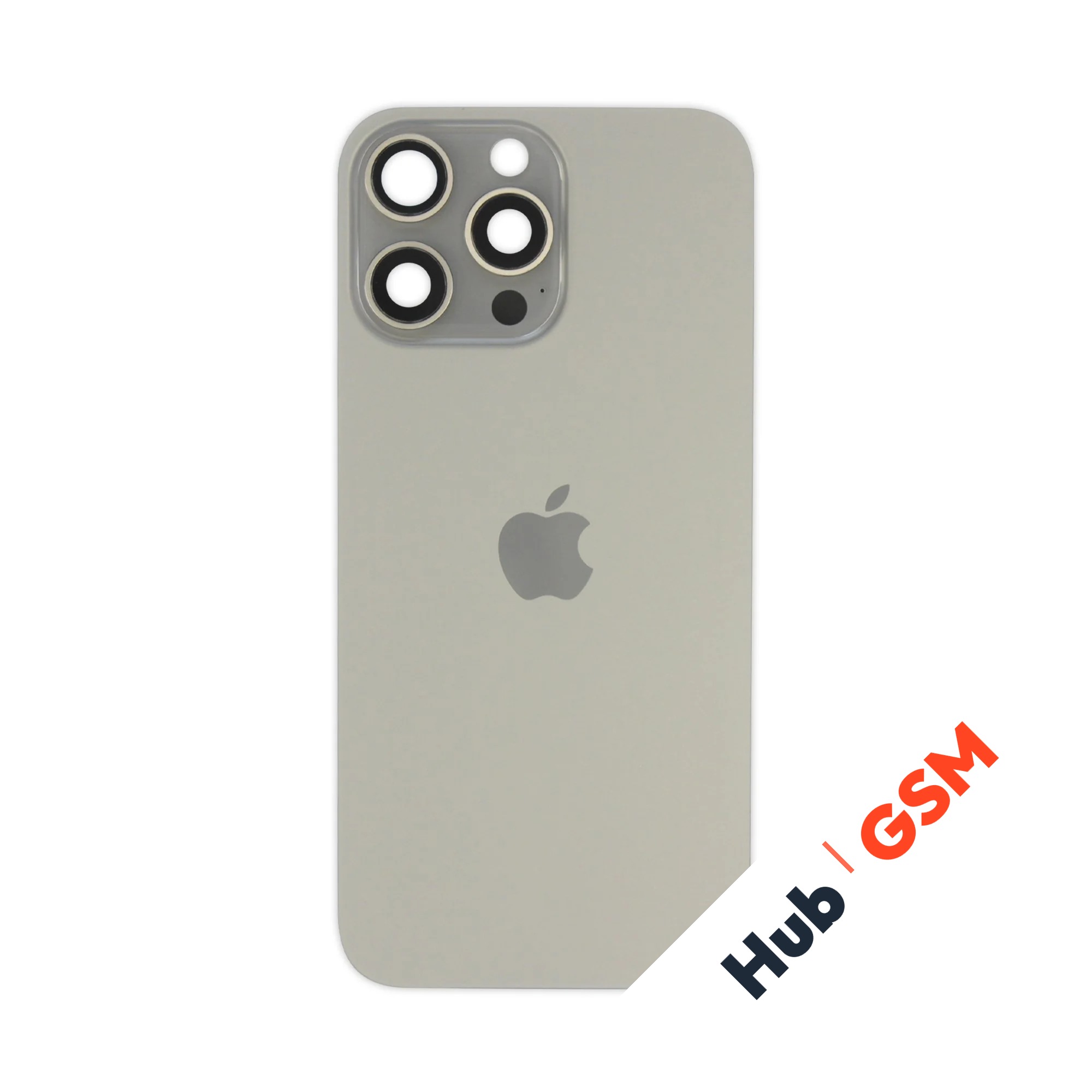 Задняя крышка (стекло) в сборе с рамкой iPhone 16 Pro Max Оригинал (Natural Titanium)