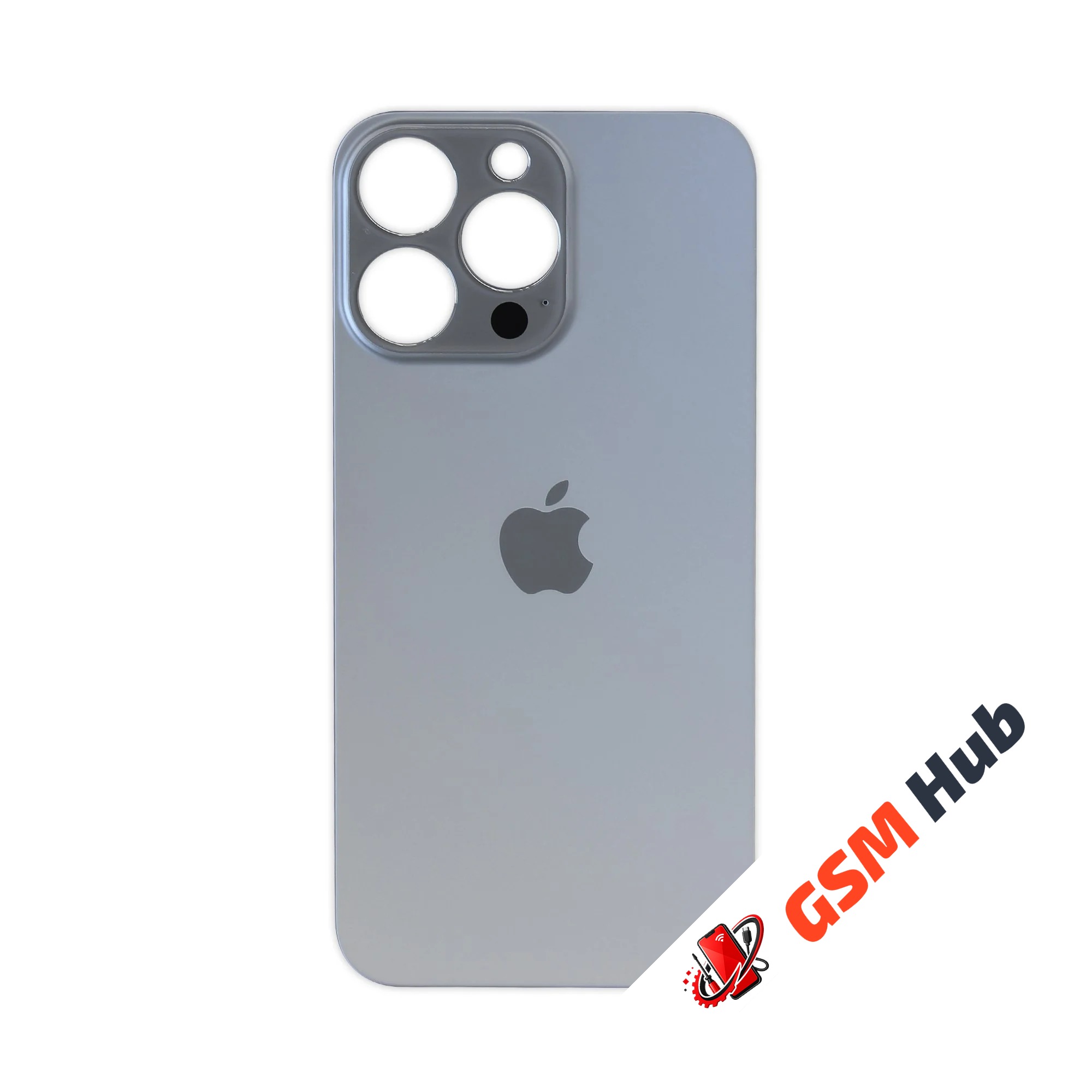 Задняя крышка (стекло) Широкий вырез iPhone 13 Pro Max (Sierra Blue)