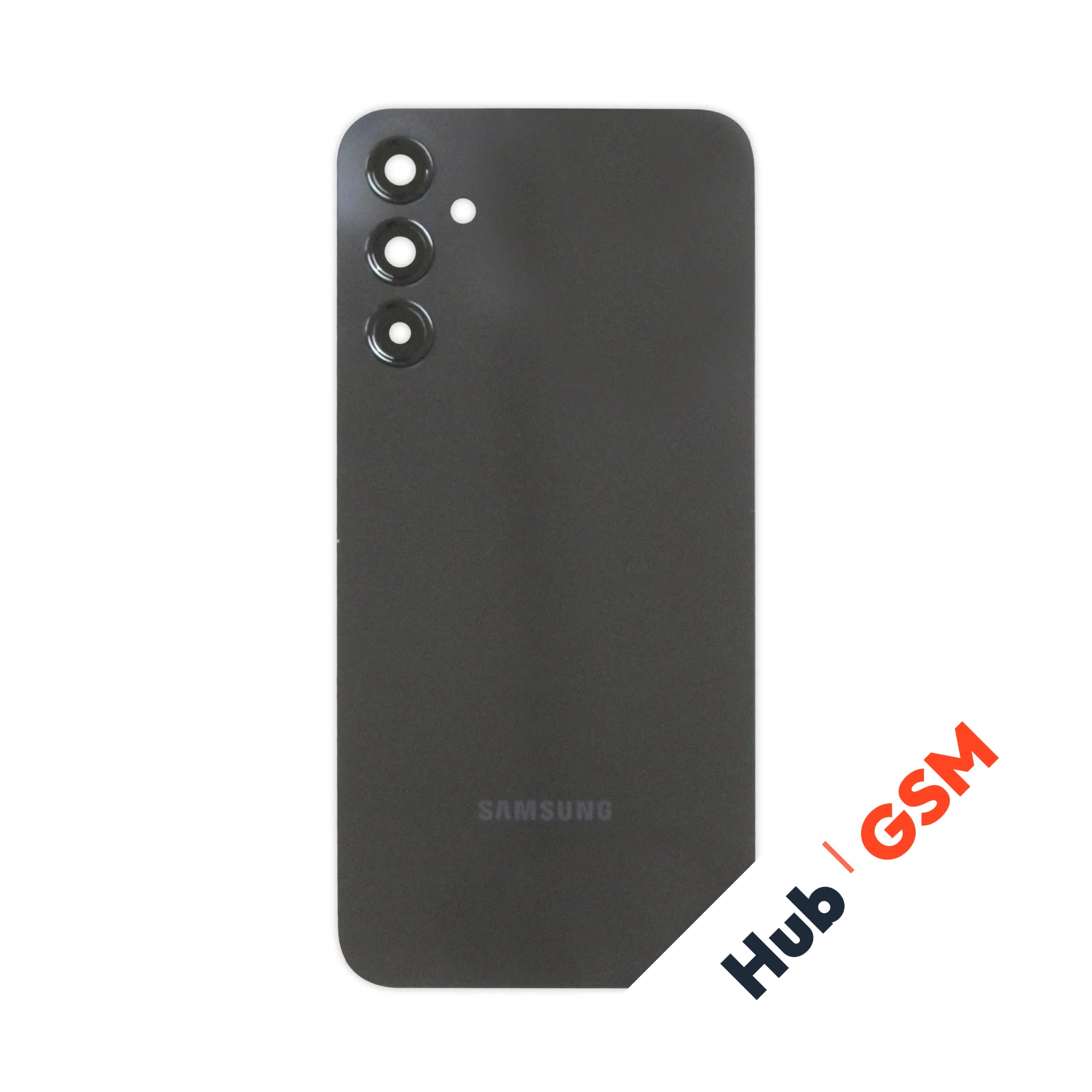 Задняя крышка Samsung Galaxy A24 (A245F) (Черный) (Со стеклом камеры) Premium