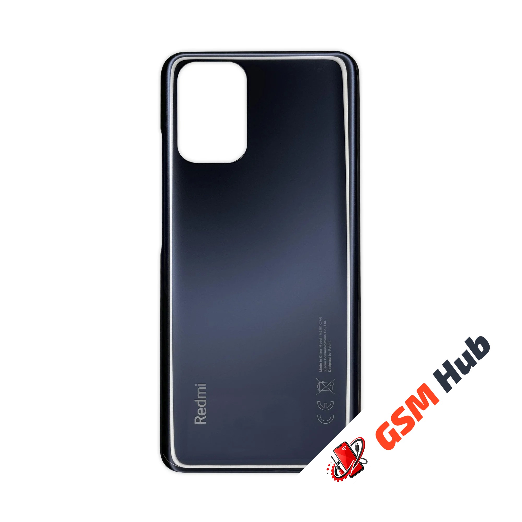 Задняя крышка Xiaomi Redmi Note 10 4G (M2101K7AG) (Черный) Premium