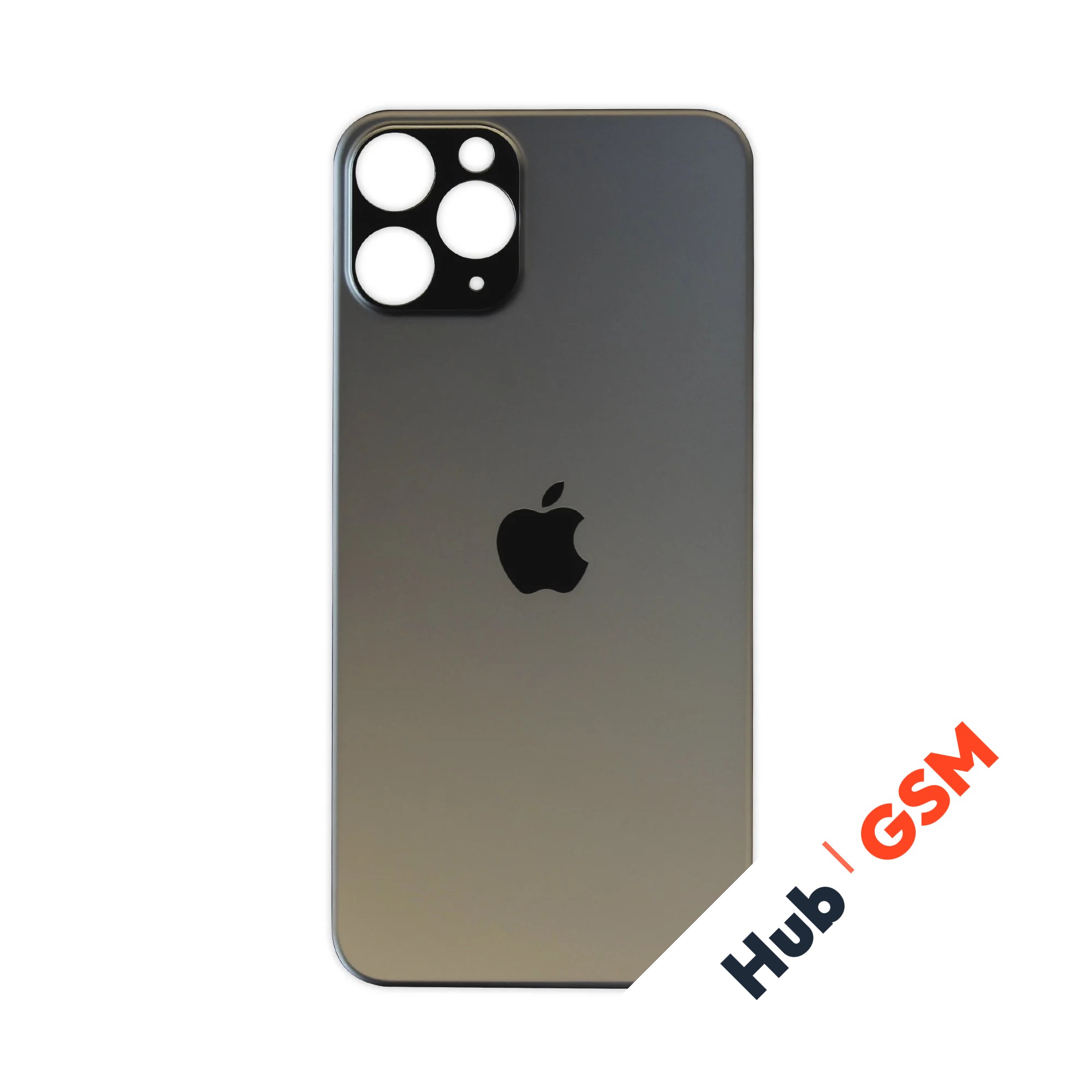 Задняя крышка (стекло) Широкий вырез iPhone 11 Pro (Space Gray)