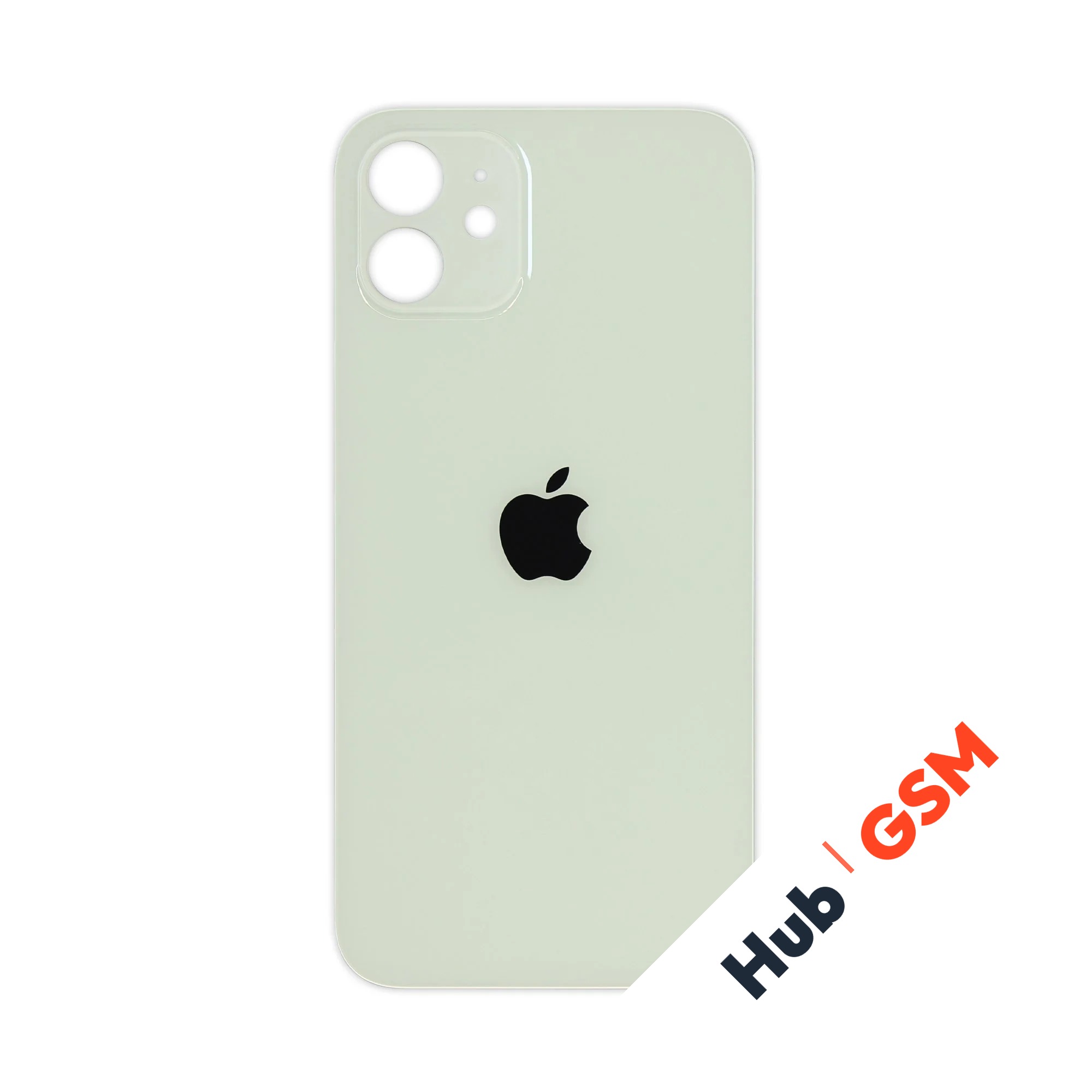 Задняя крышка (стекло) Широкий вырез iPhone 12 (Green)