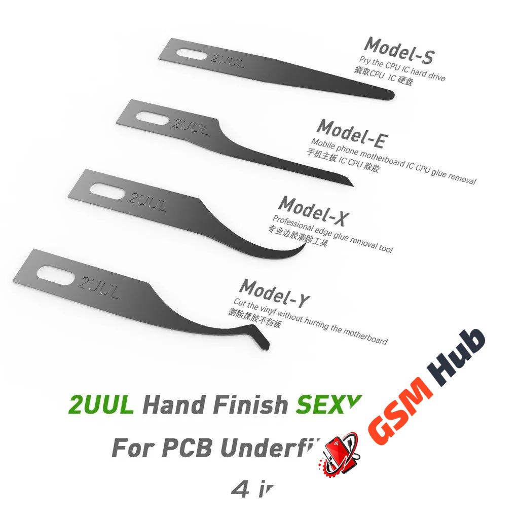 Нож для работы с микросхемами 2UUL Модель - Y (Без ручки) (4 шт.)