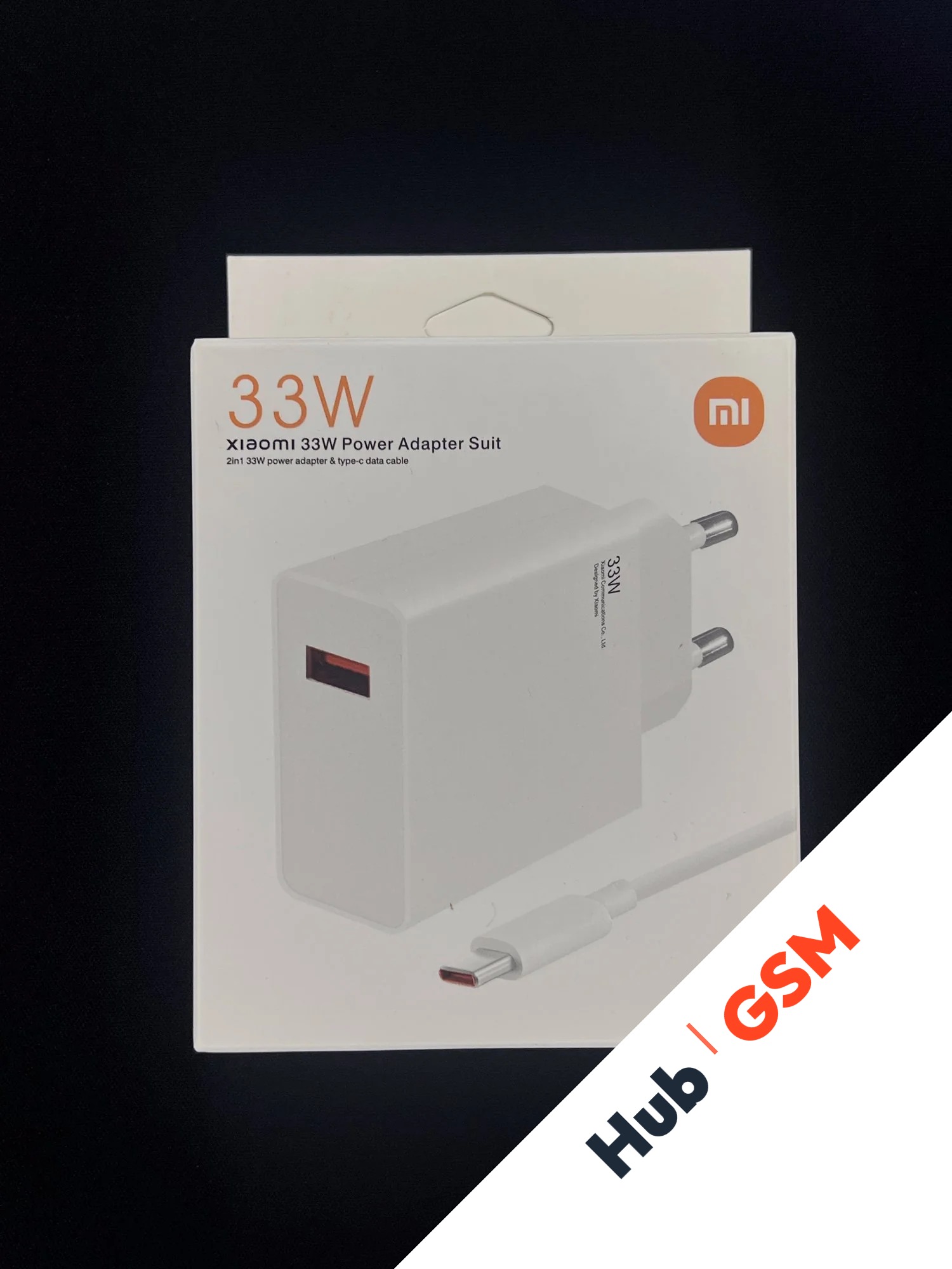 Адаптер питания Xiaomi 33W в комплекте с кабелем OR