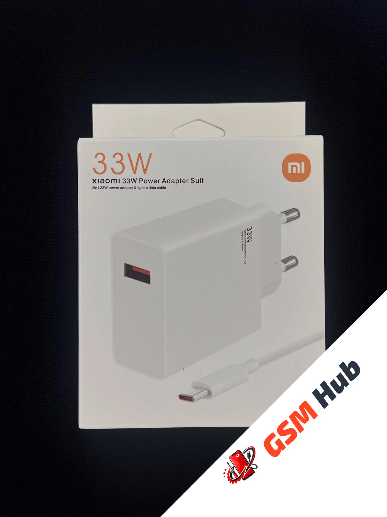 Адаптер питания Xiaomi 33W в комплекте с кабелем OR