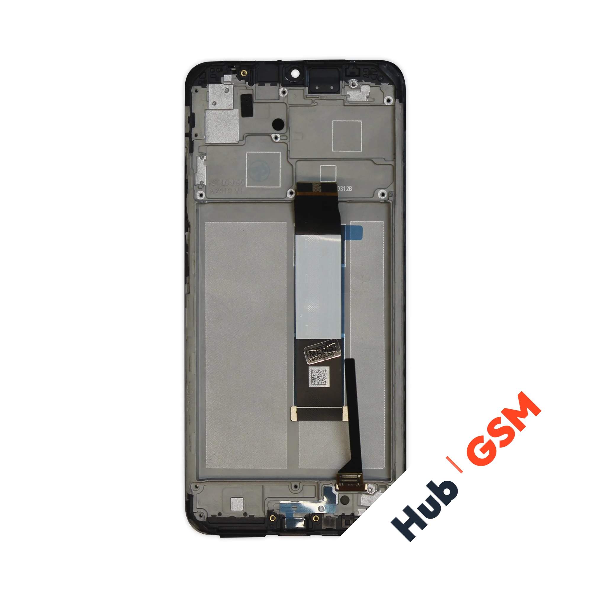 Дисплей Xiaomi Poco M3 (M2010J19CG) (Оригинал) (В рамке) (Черный) Hub GSM
