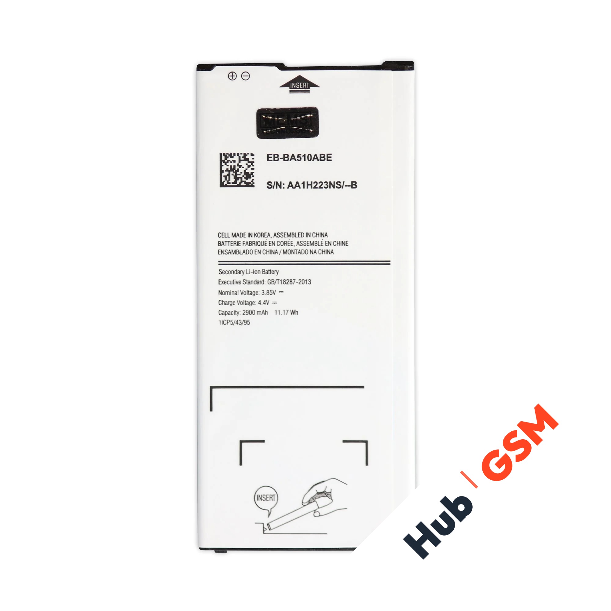 Аккумулятор Samsung Galaxy A5 (2016) (SM-A510F) EB-BA510ABE 2900mAh VoltPack