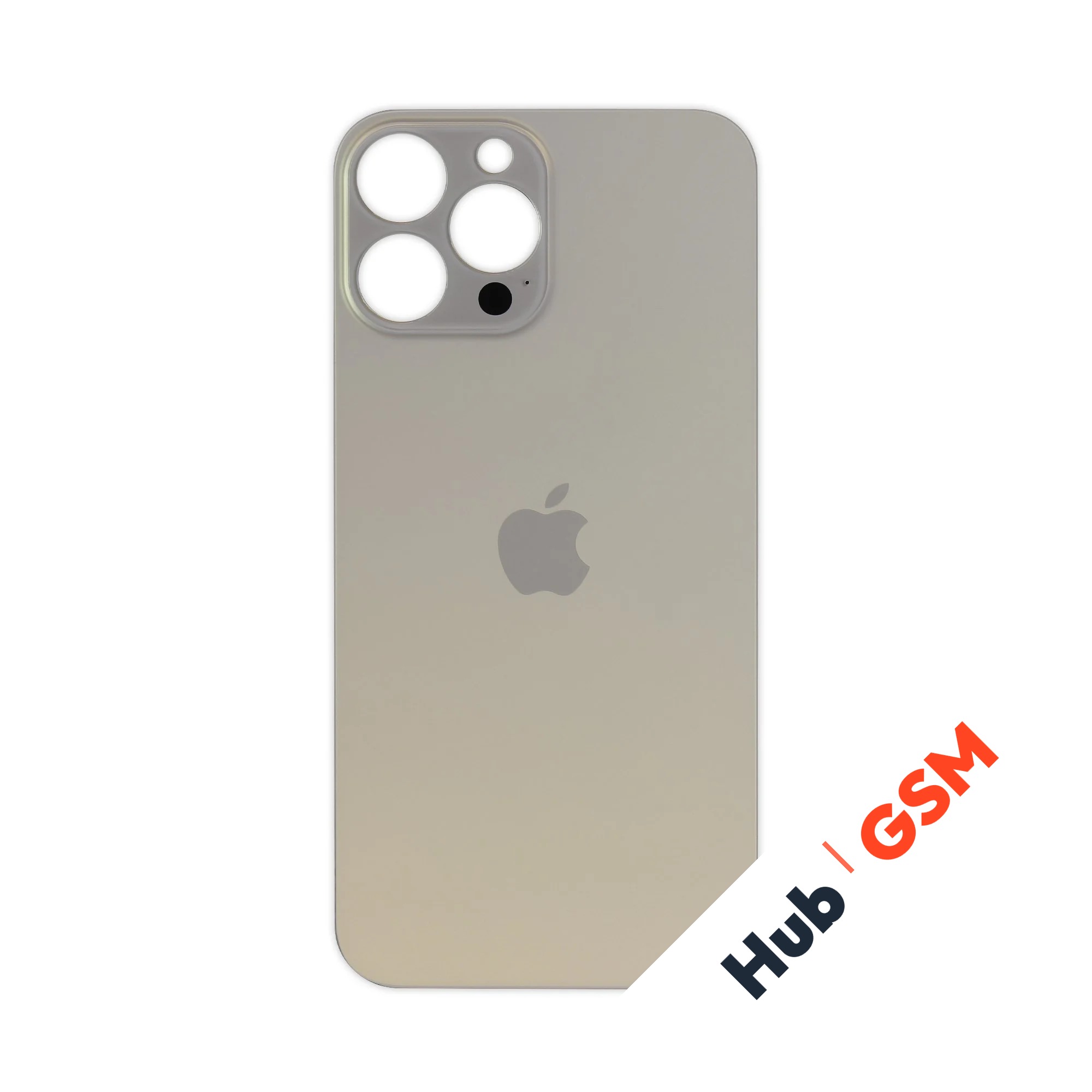 Задняя крышка (стекло) Широкий вырез iPhone 13 Pro Max (Gold)