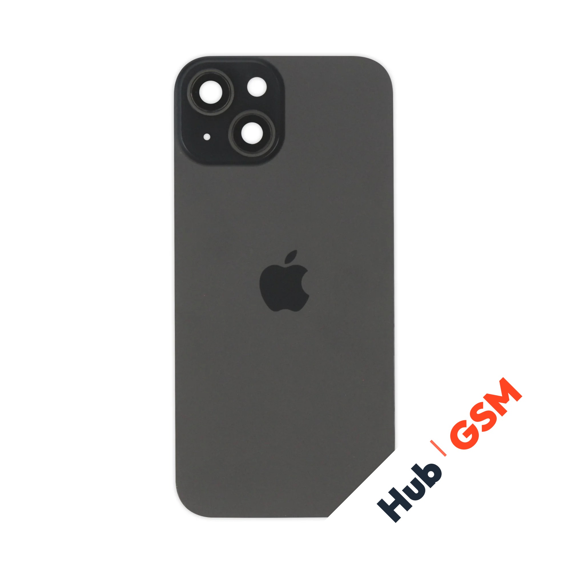 Задняя крышка (стекло) в сборе с рамкой iPhone 15 Оригинал (Black)