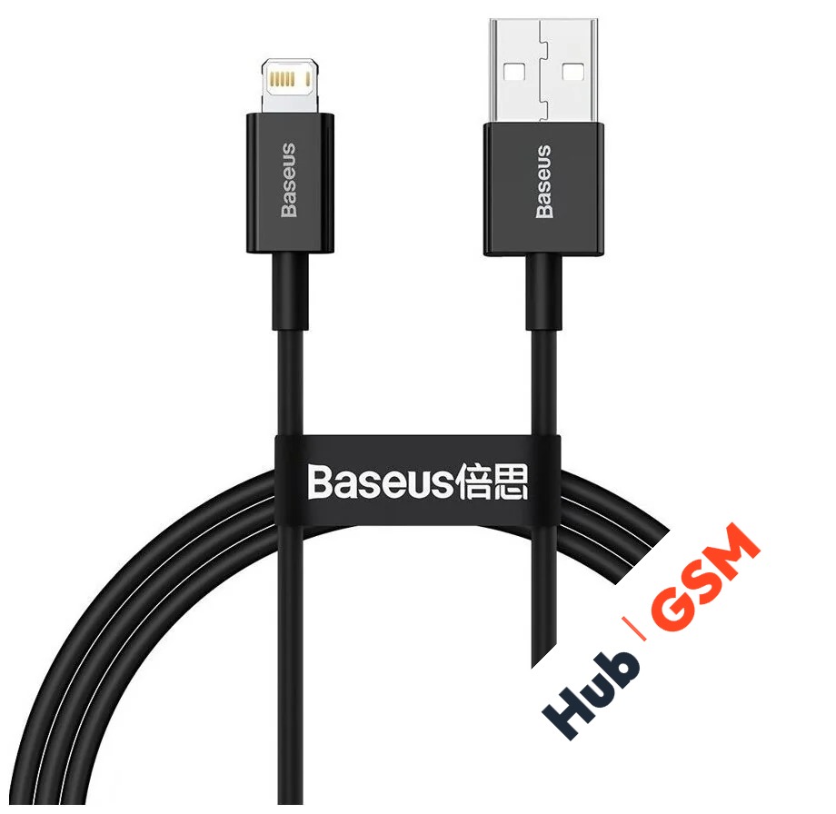 Кабель Baseus Superior Series (Быстрая зарядка) (USB - Lightning) (2.4A) (2m) (Черный)