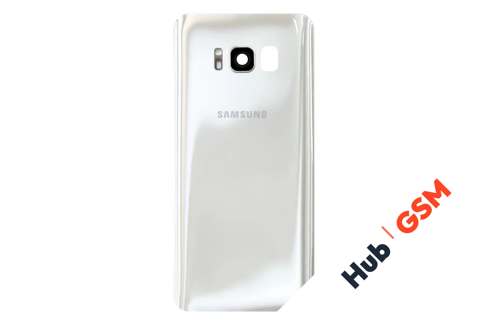 Задняя крышка Samsung Galaxy S8 (G950F) (Серебряный) (Со стеклом камеры) Premium