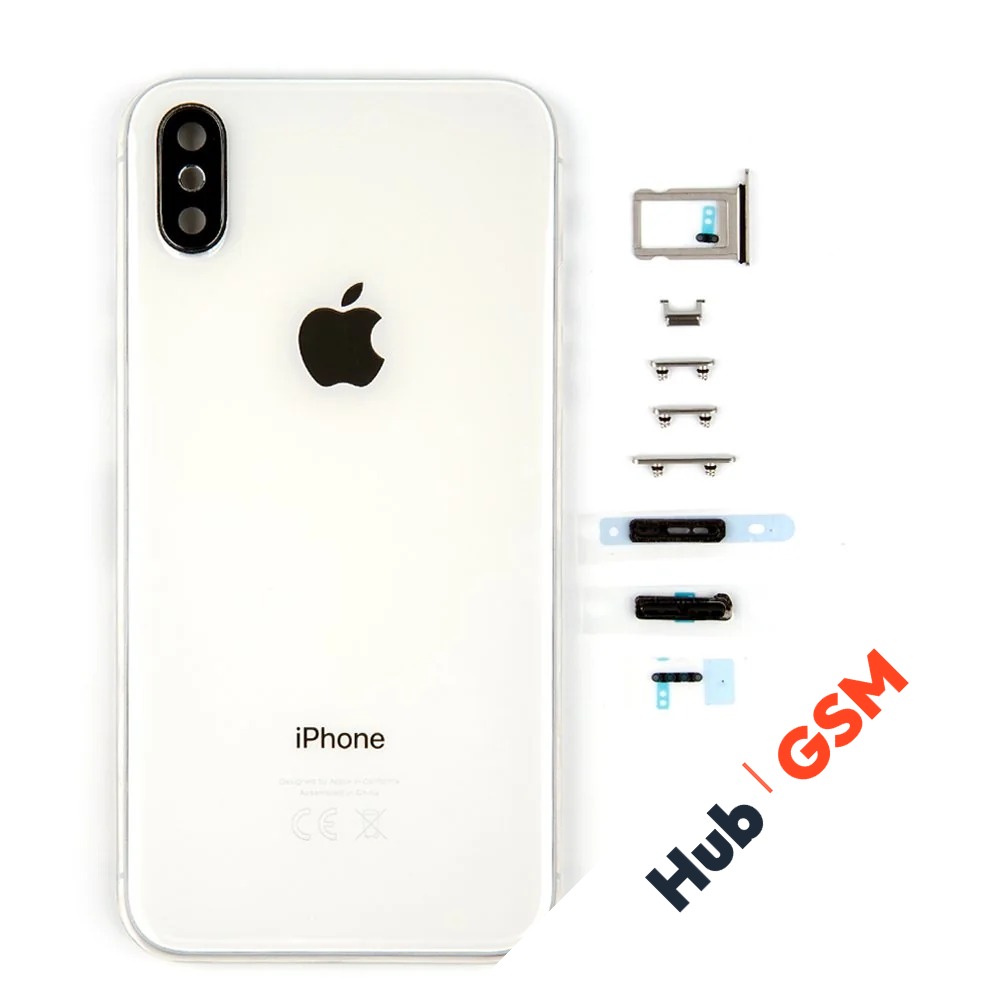 Корпус с кнопками iPhone X Оригинал (Silver)