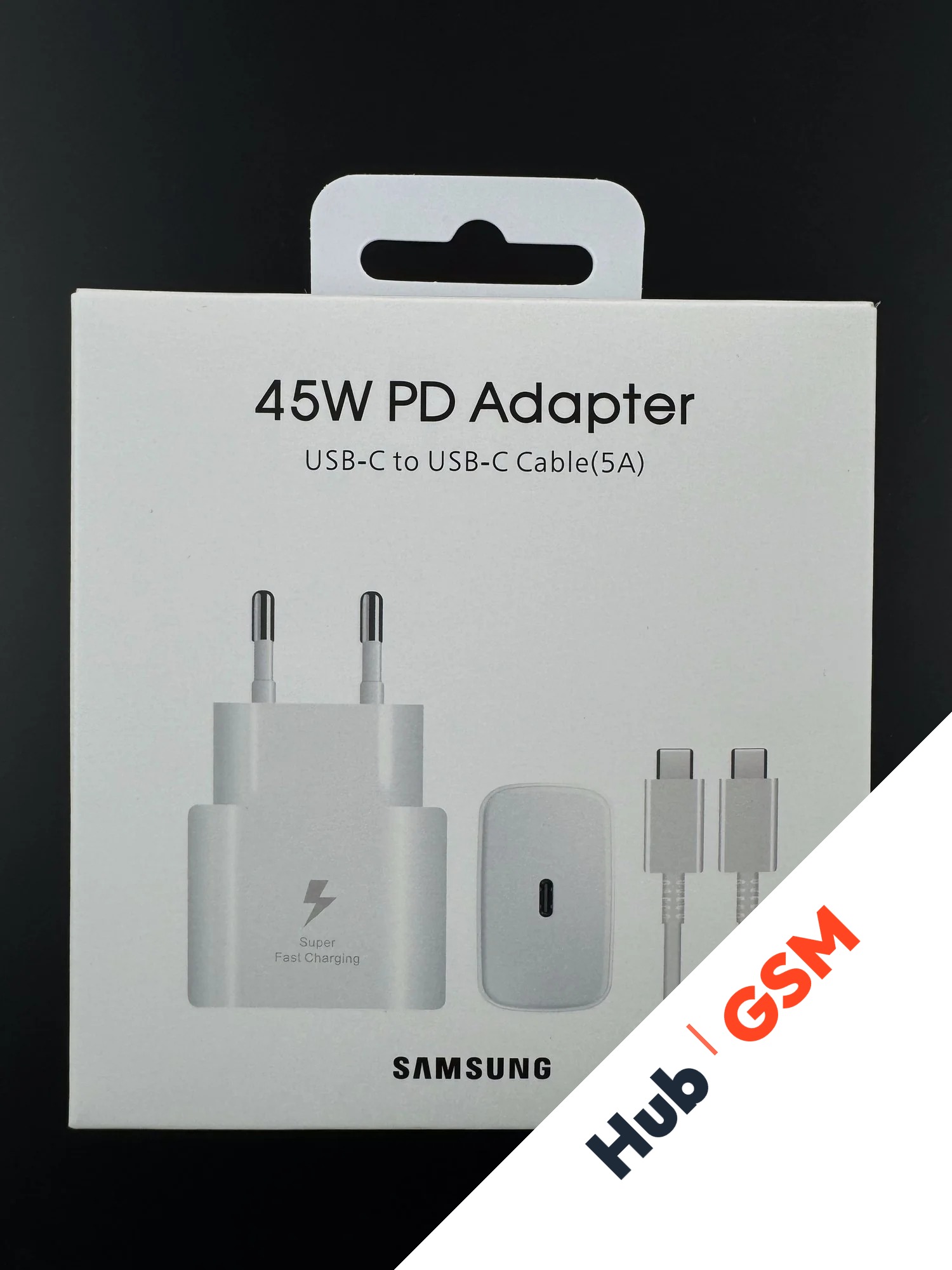 Зарядное устройство + кабель Samsung Travel 45W White Service Pack 100% OR