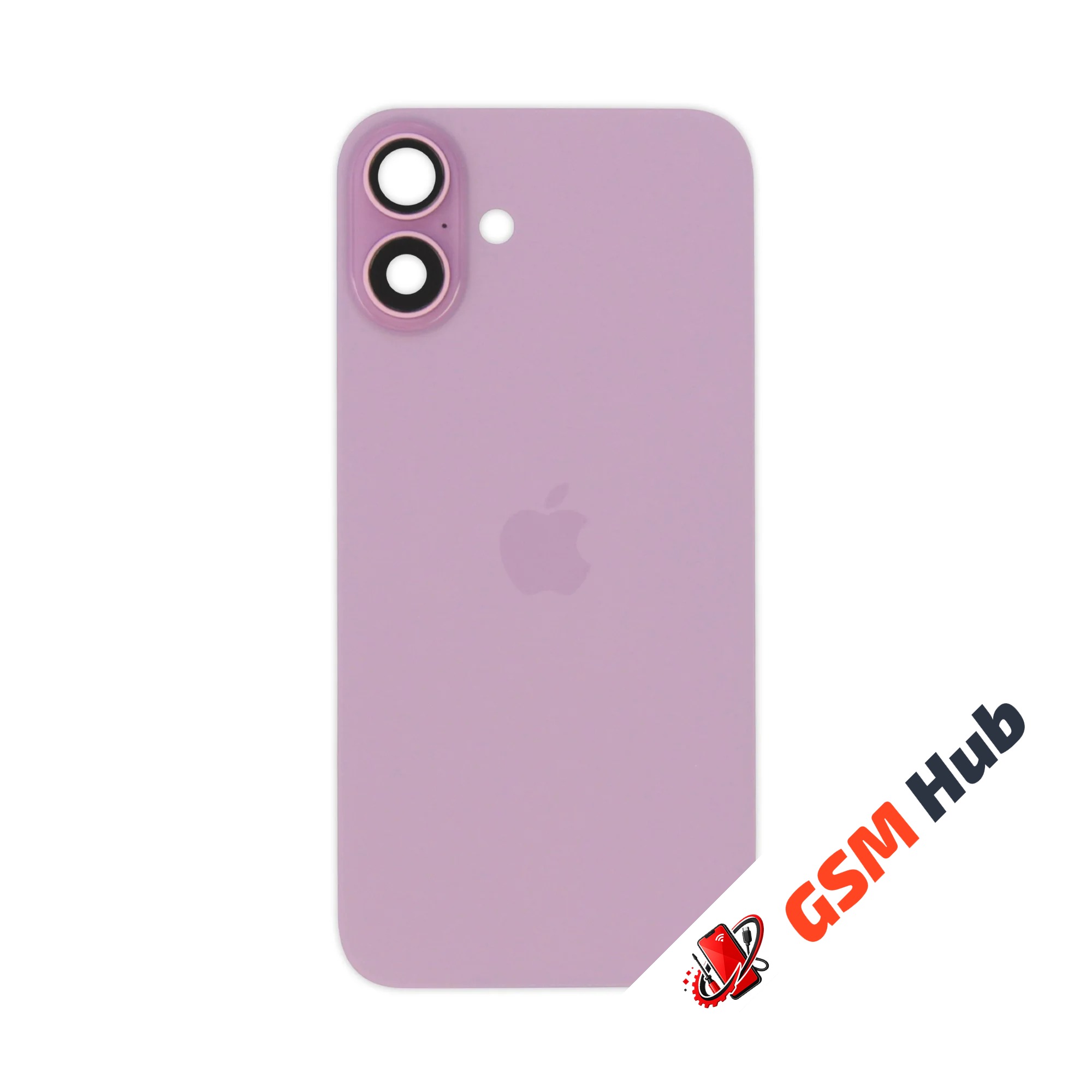 Задняя крышка (стекло) в сборе с рамкой iPhone 16 Plus Оригинал (Pink)