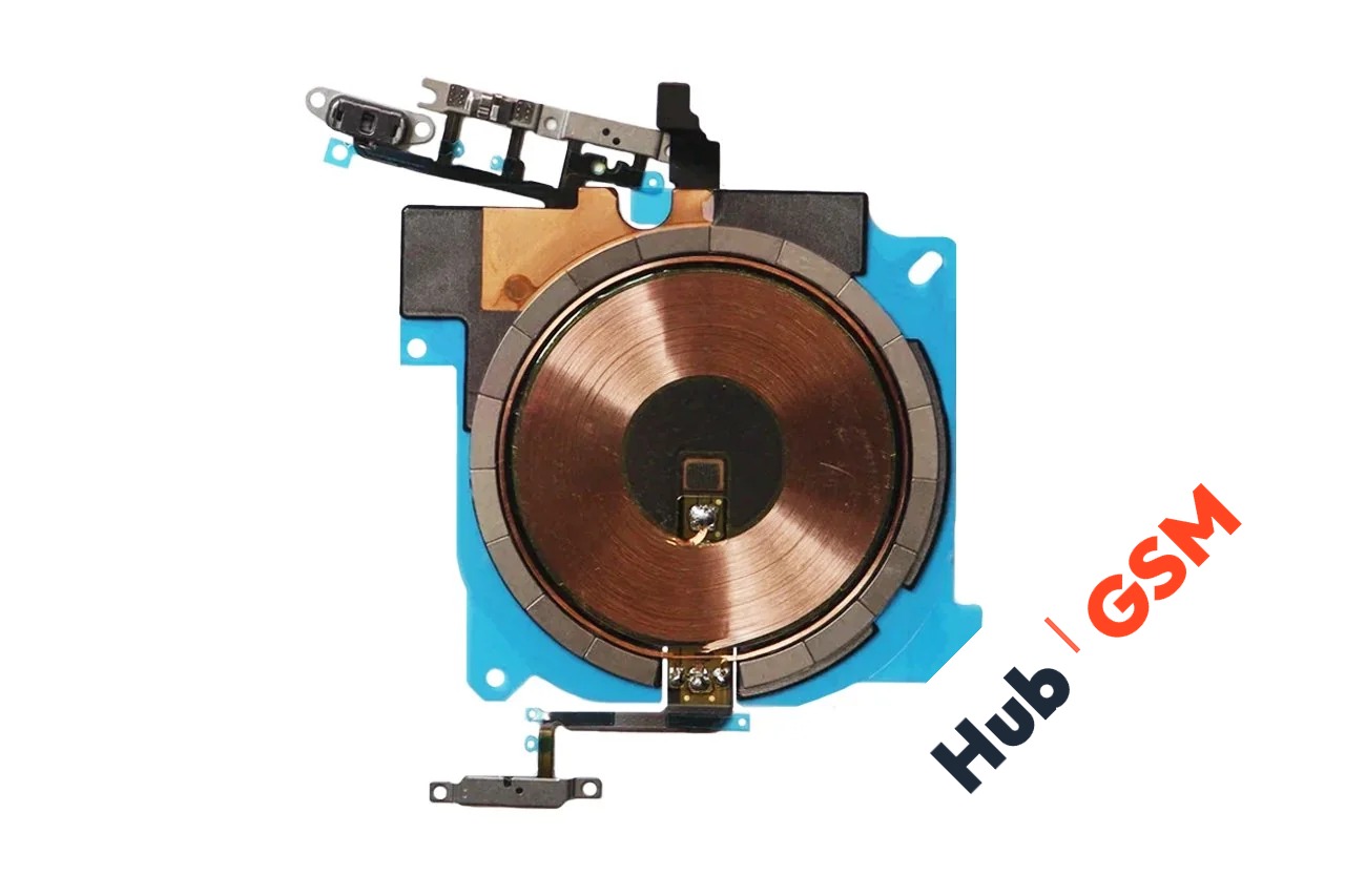 Шлейф кнопки включения и кнопок громкости + беспроводная зарядка iPhone 13 Pro Оригинал