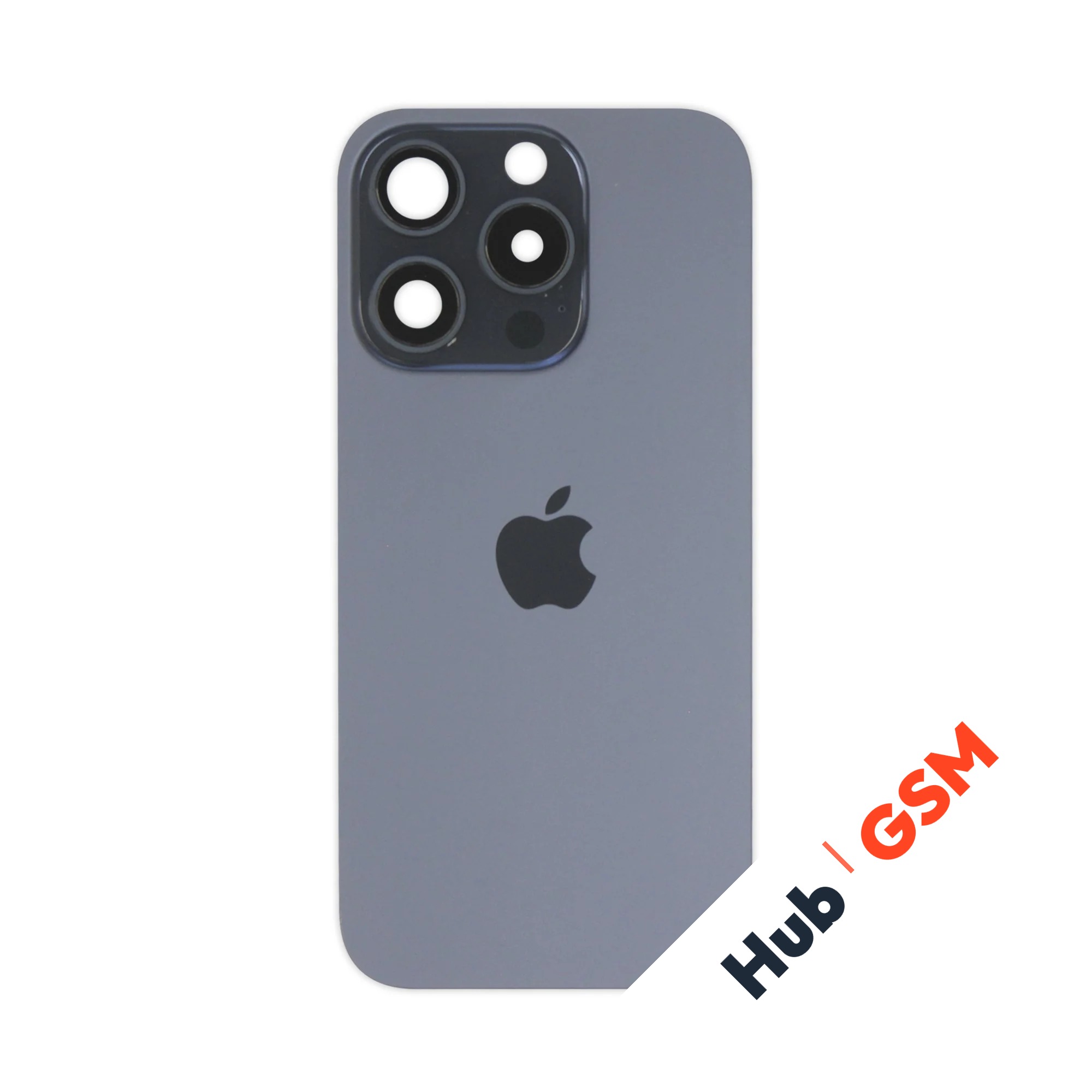 Задняя крышка (стекло) в сборе с рамкой iPhone 15 Pro (Blue Titanium)
