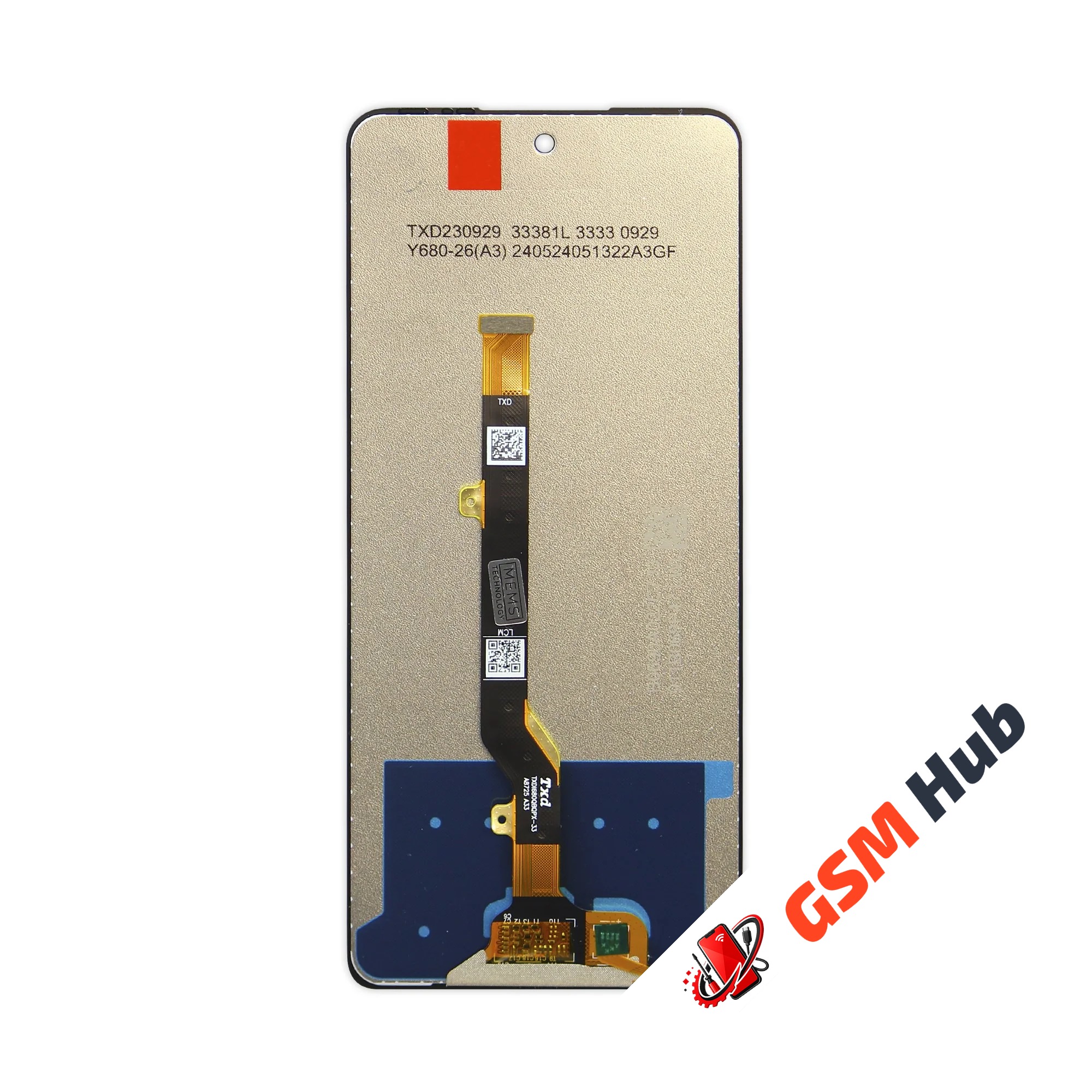 Дисплей Tecno Spark 20 Pro (KJ6) (Оригинал) (Черный) KRYON