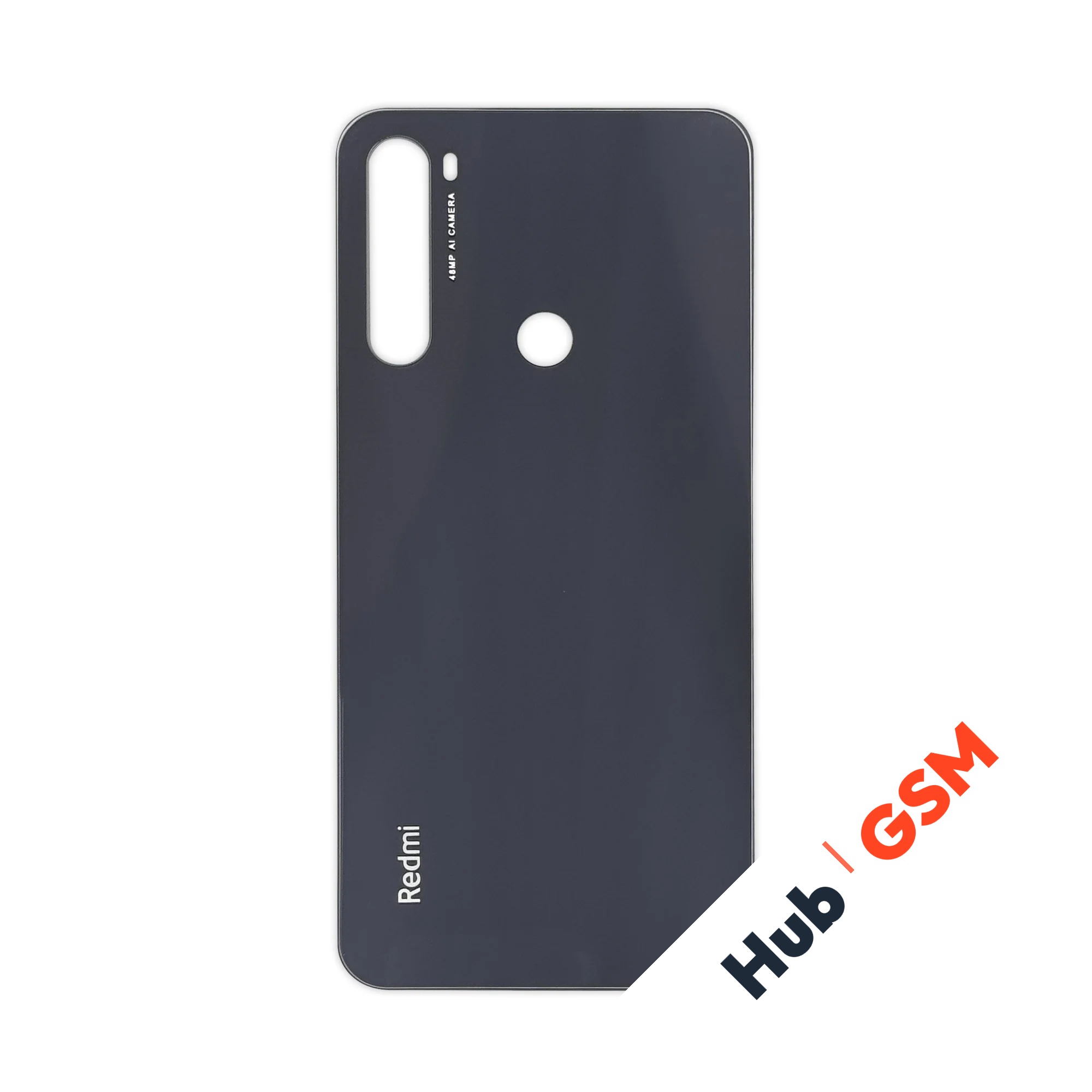 Задняя крышка Xiaomi Redmi Note 8T (M1908C3XG) (Черный) (Со стеклом камеры) Premium