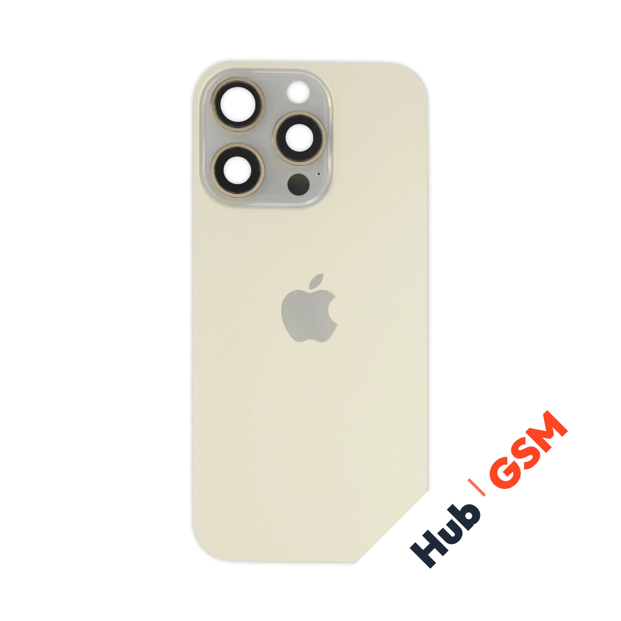 Задняя крышка (стекло) в сборе с рамкой iPhone 16 Pro Оригинал (Desert Titanium)