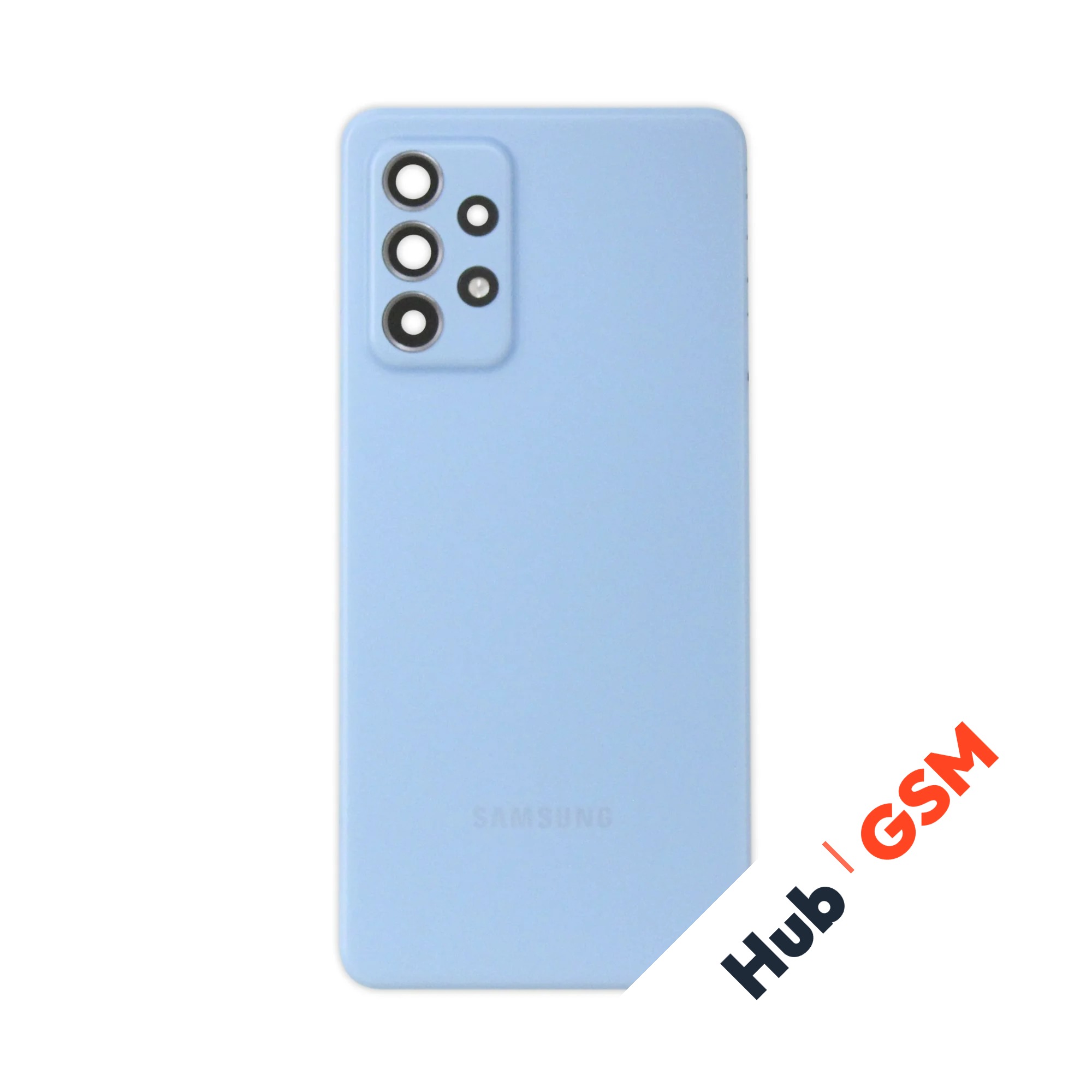 Задняя крышка Samsung Galaxy A52 (A525 / A52 5G / A52S 5G (Синий) (Со стеклом камеры) Premium