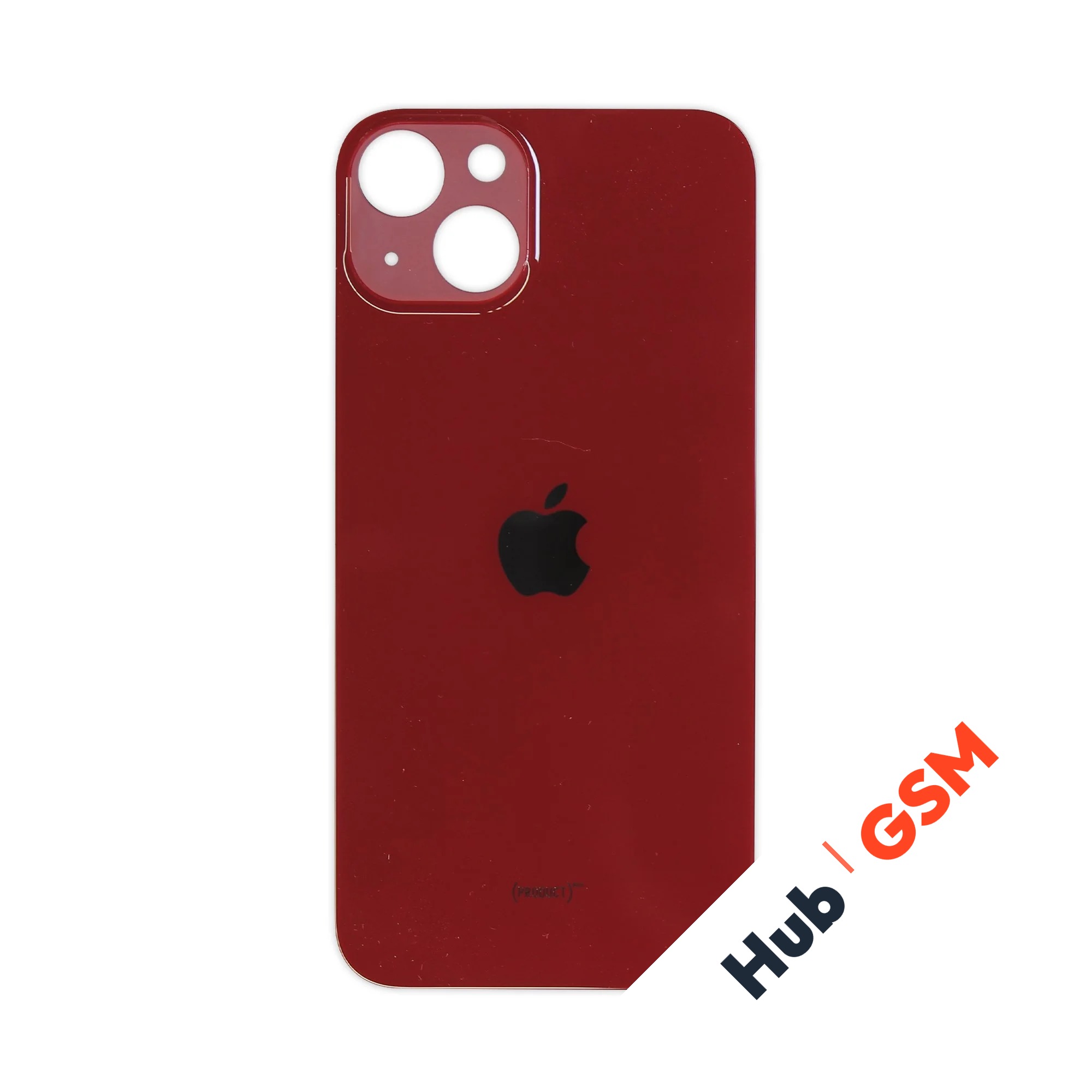 Задняя крышка (стекло) Широкий вырез iPhone 13 (Red)
