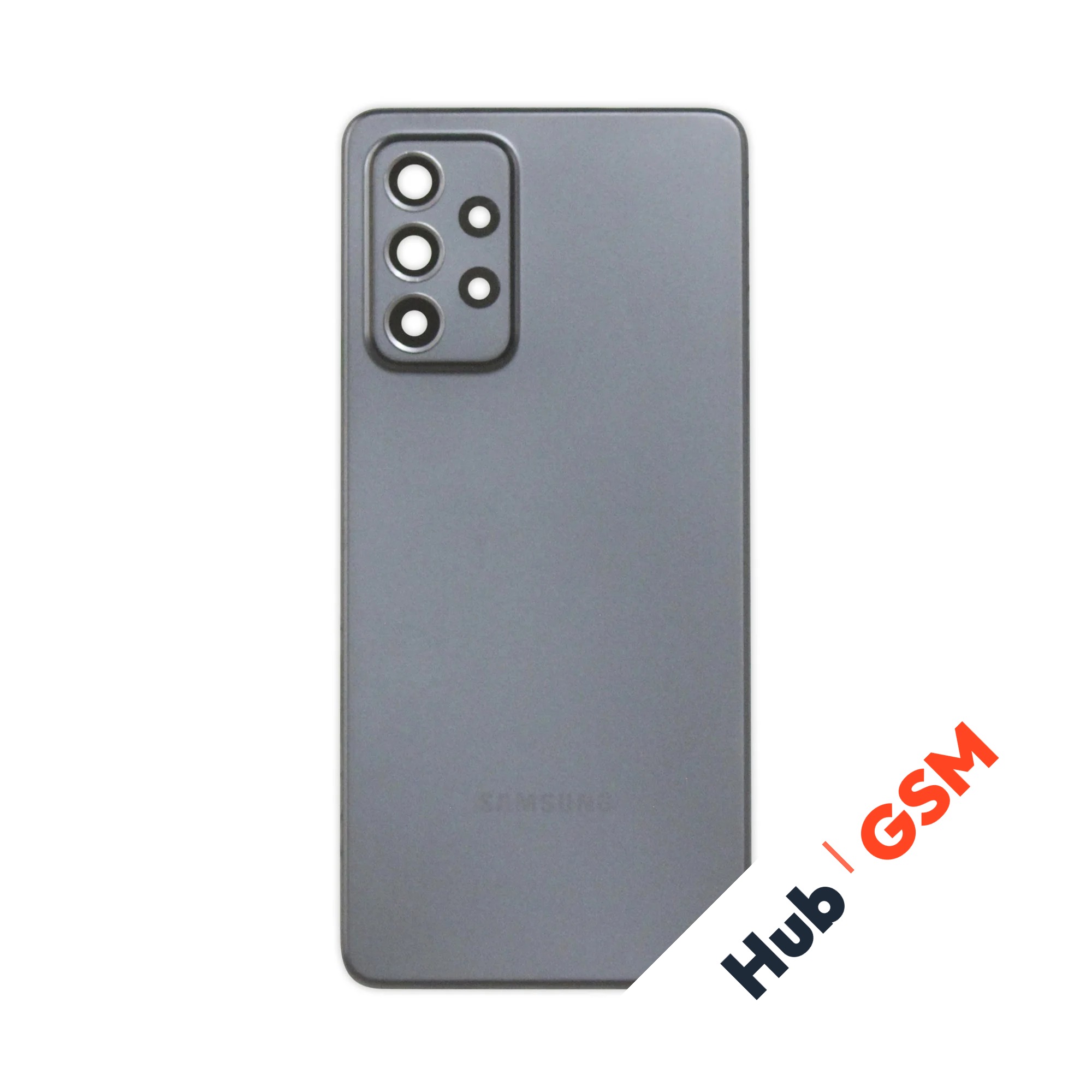 Задняя крышка Samsung Galaxy A52 (A525 / A52 5G / A52S 5G (Черный) (Со стеклом камеры) Premium