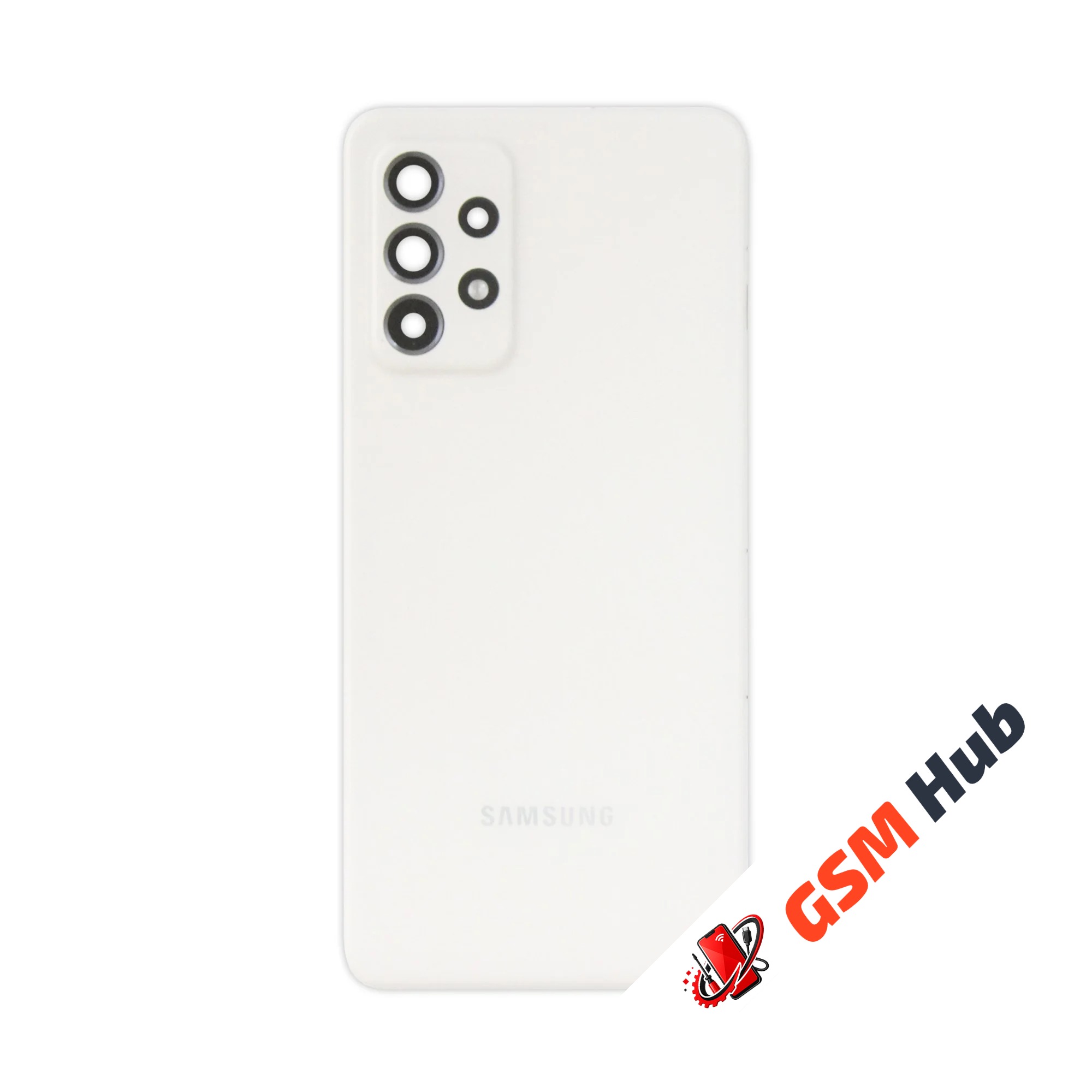 Задняя крышка Samsung Galaxy A52 (A525 / A52 5G / A52S 5G (Белый) (Со стеклом камеры) Premium