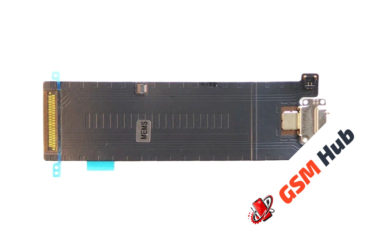 Шлейф с разъемом зарядки iPad Pro 12.9 2 Gen Оригинал (Белый)