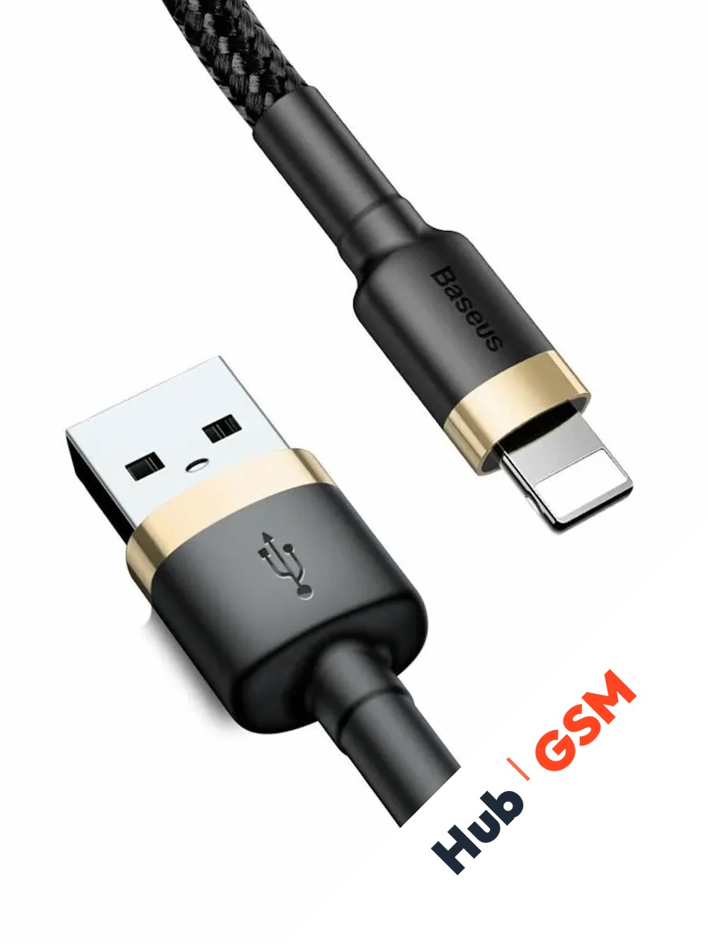 Кабель Baseus cafule (USB - Lightning) (1.5A) (2m) (Золото/Черный)