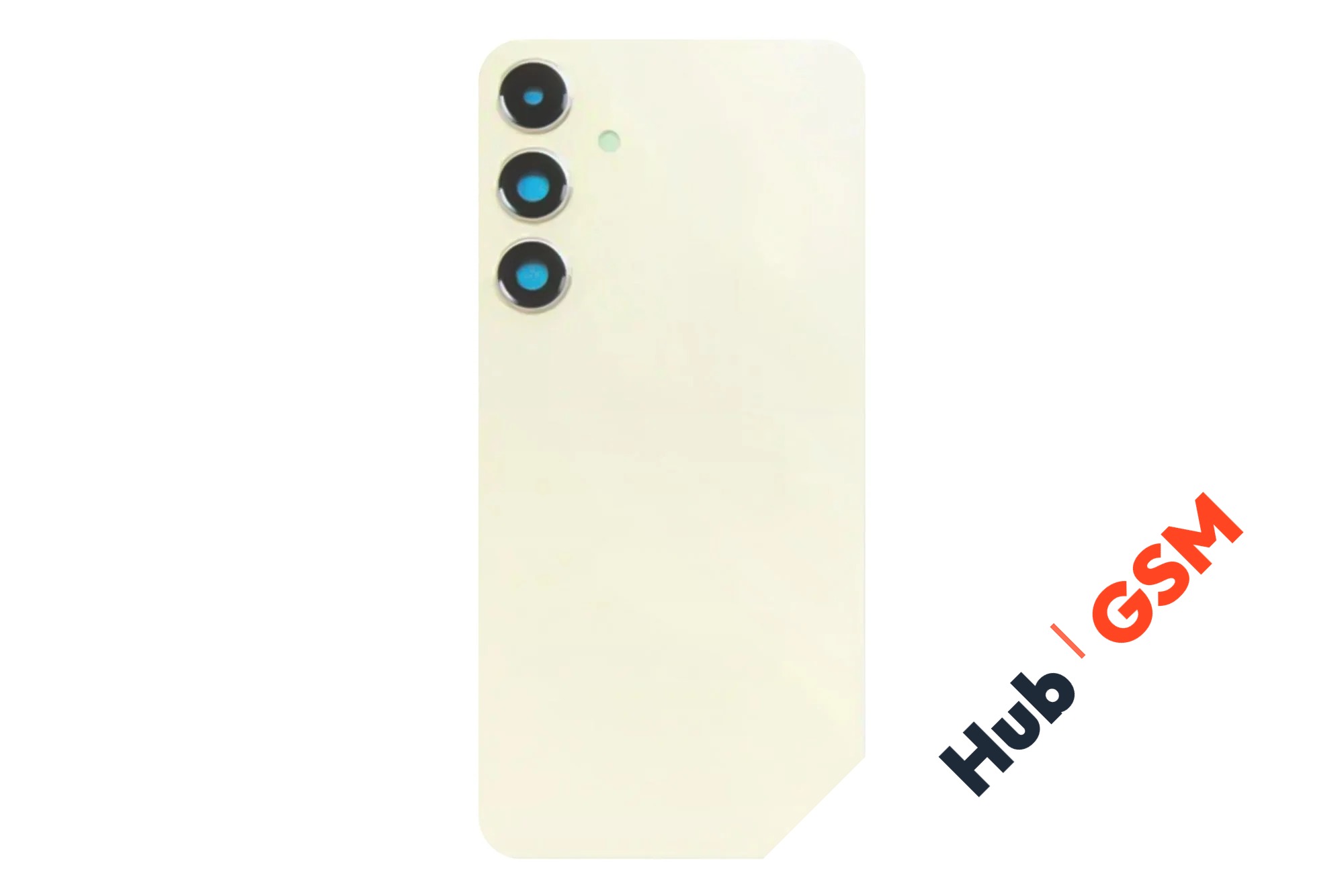 Задняя крышка Samsung Galaxy S24+ (S926B) (Желтый) (Со стеклом камеры) Premium