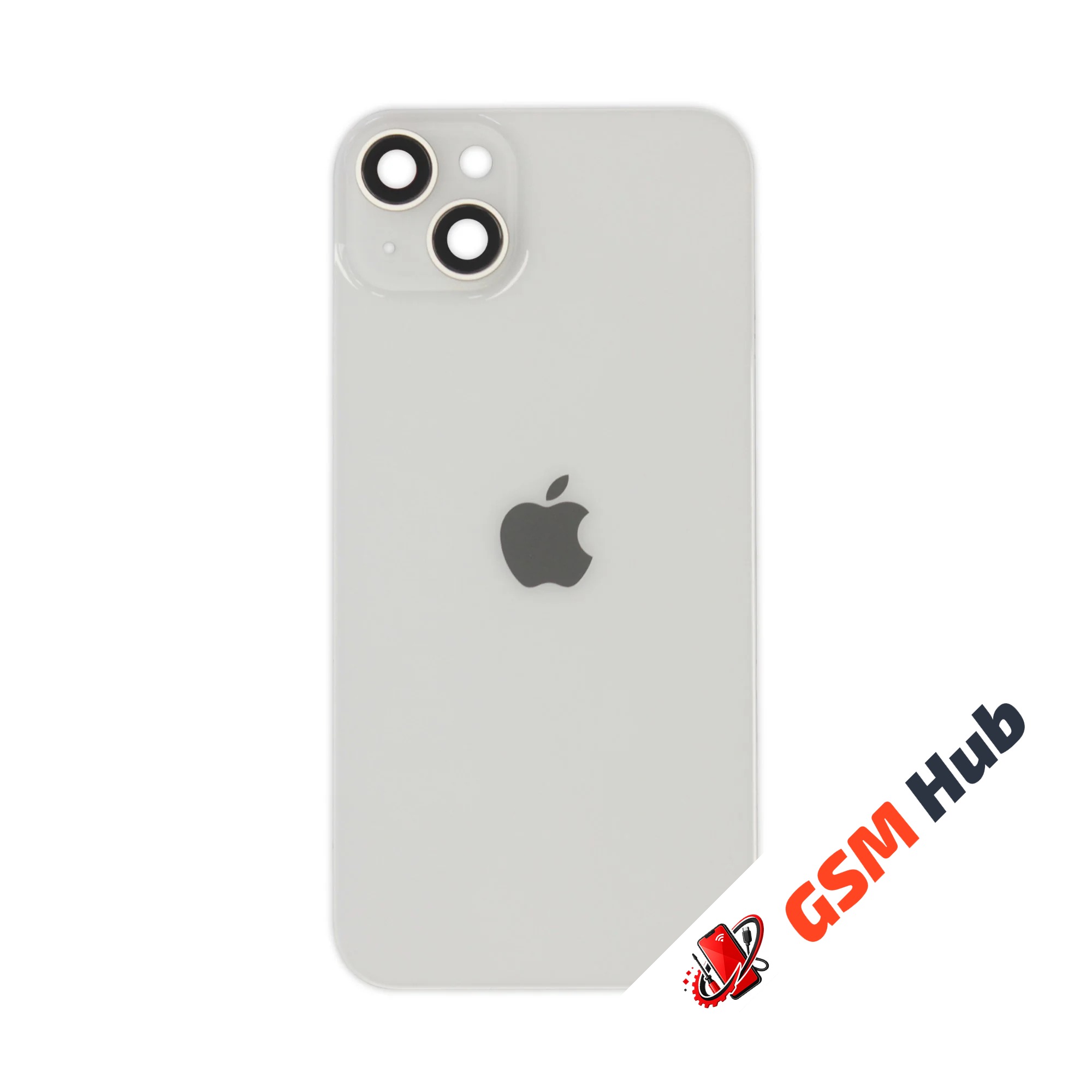 Задняя крышка (стекло) в сборе с рамкой iPhone 14 Plus Оригинал (Starlight)