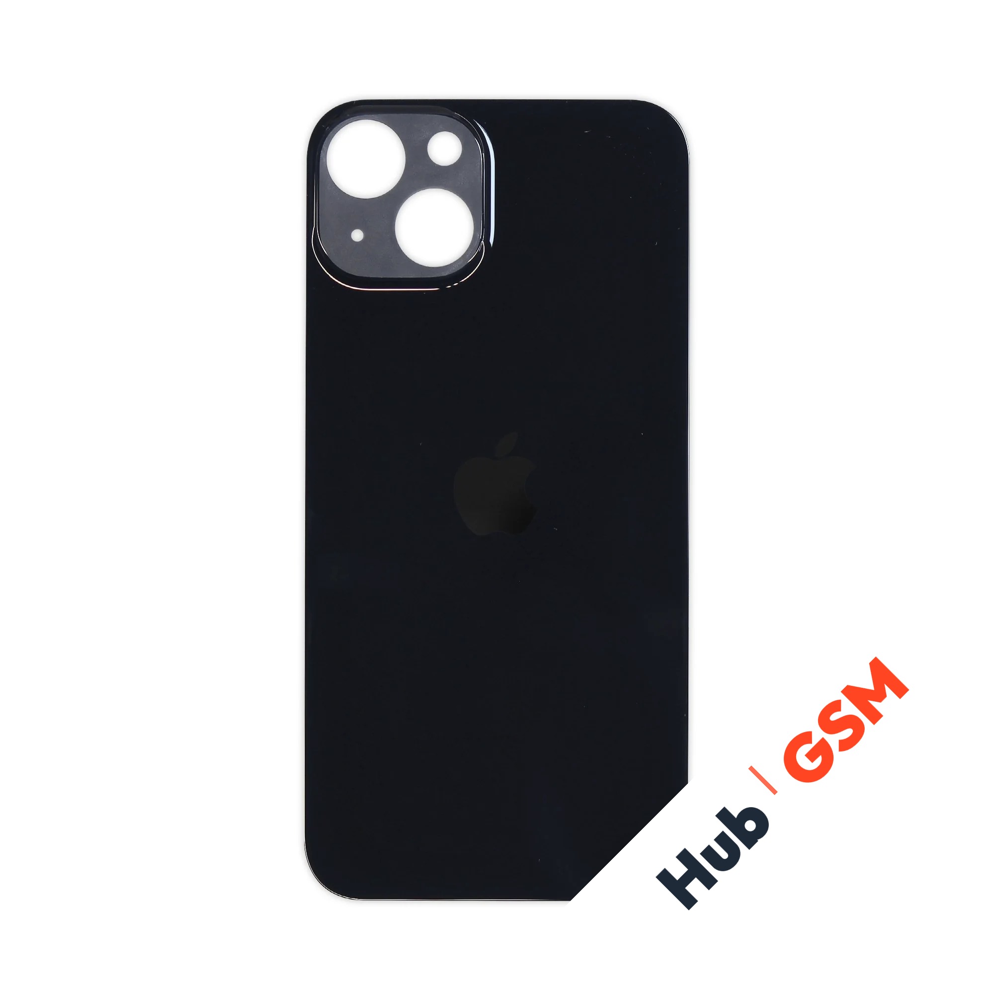 Задняя крышка (стекло) Широкий вырез iPhone 13 (Black)