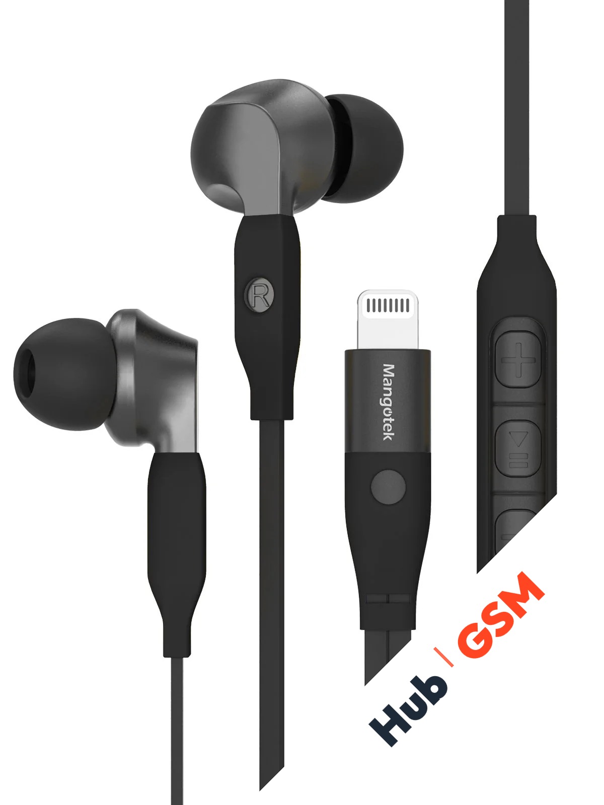 Наушники MangoTek JZHPA31 (Apple MFI) Lightning StarTag (Black)