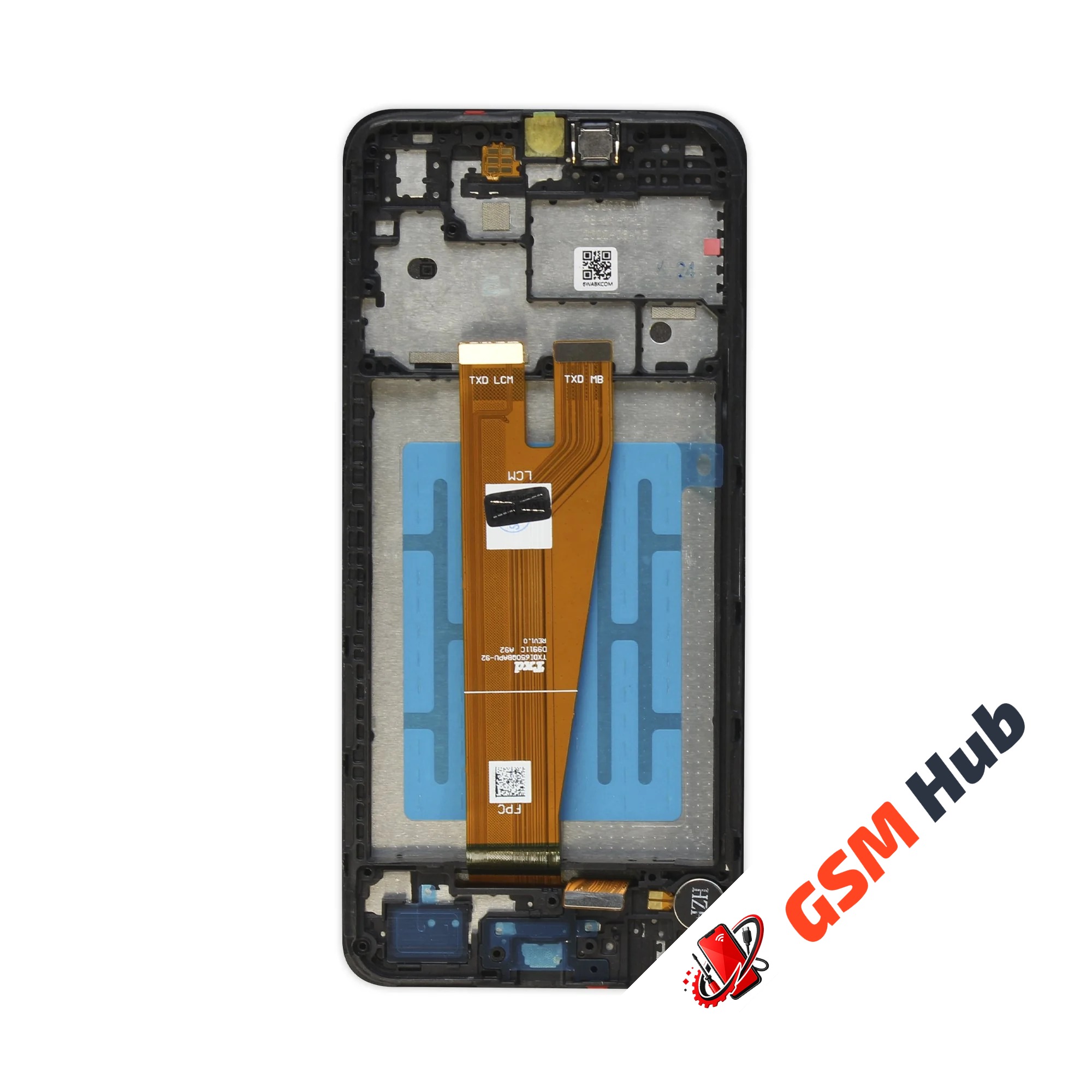 Дисплей Samsung Galaxy A04 (A045F) REF (В рамке) (Черный)